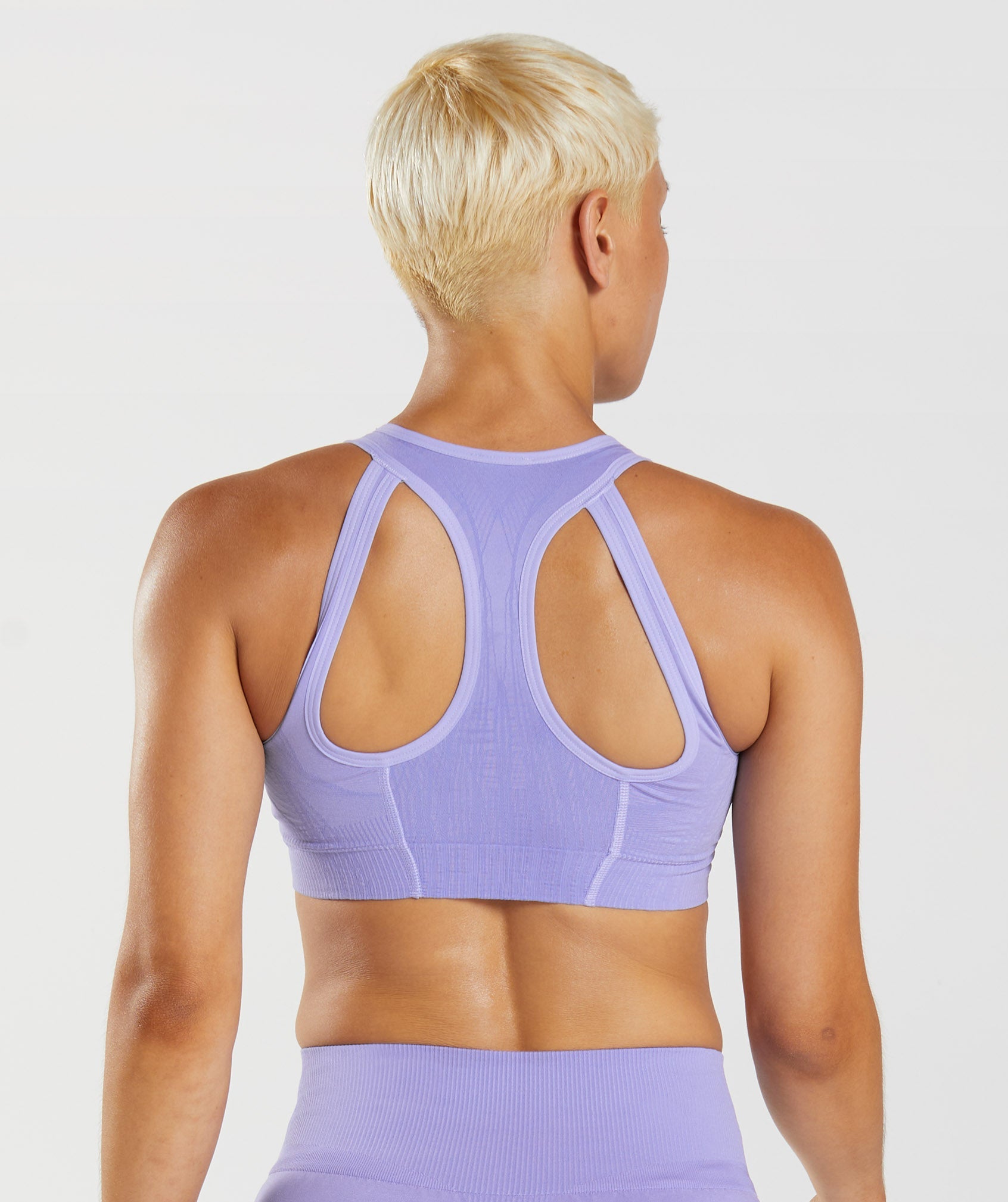 Apex Seamless Sports Bra in Digital Violet/Dusted Violet - view 2