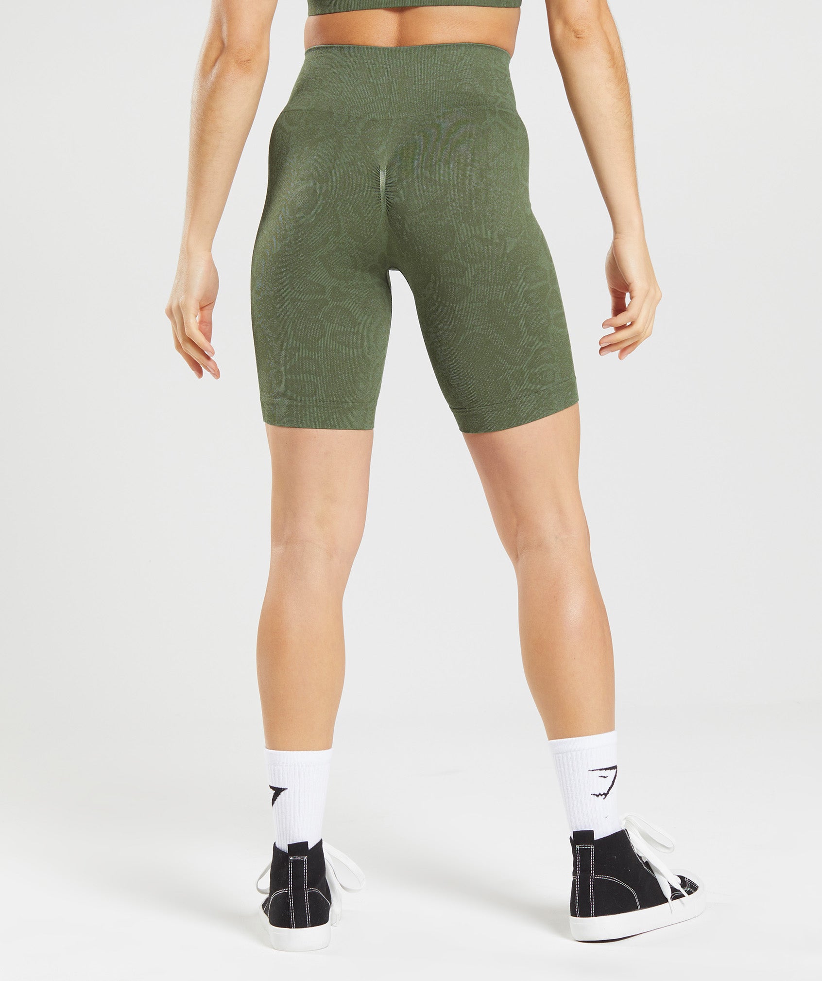 Adapt Animal Seamless Cycling Shorts in Willow Green/Core Olive