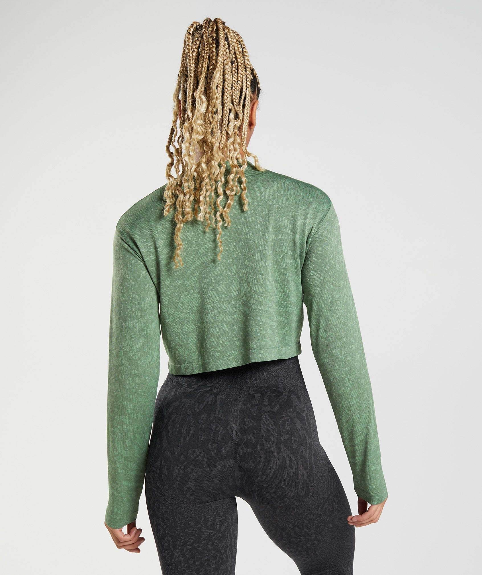 Adapt Animal Seamless Long Sleeve Top in Wild | Iguana Green