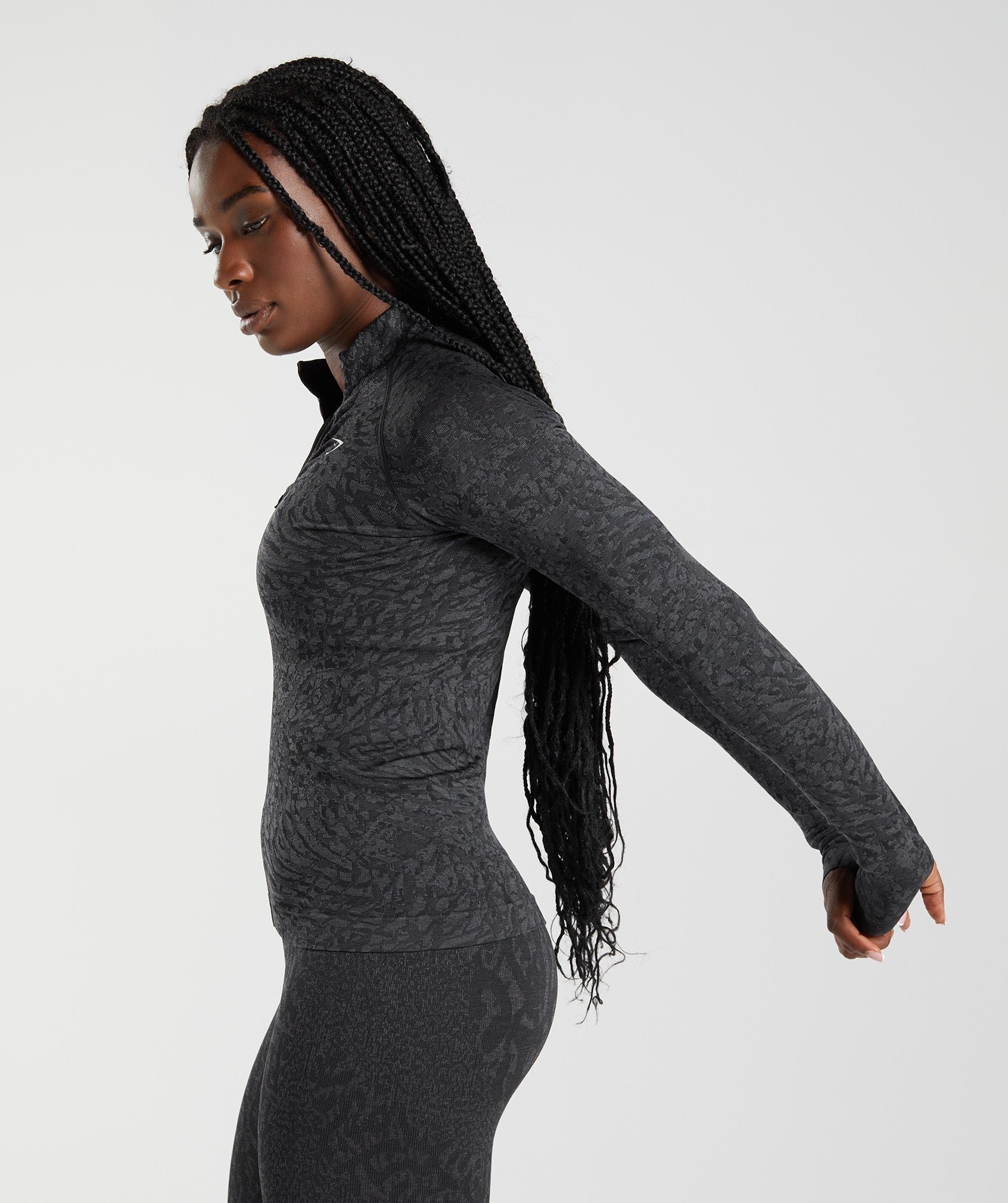 Gymshark Adapt Animal Seamless Long Sleeve Top - Wild