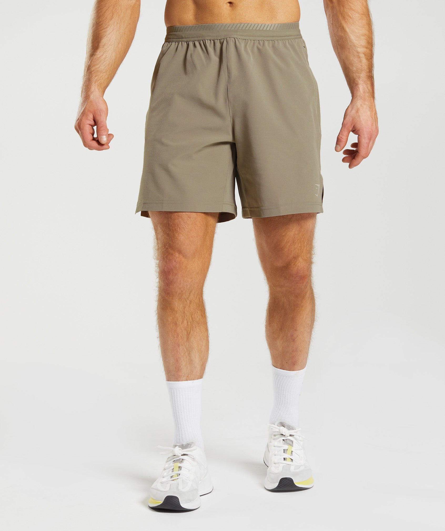 Apex 7" Hybrid Shorts in Earthy Brown