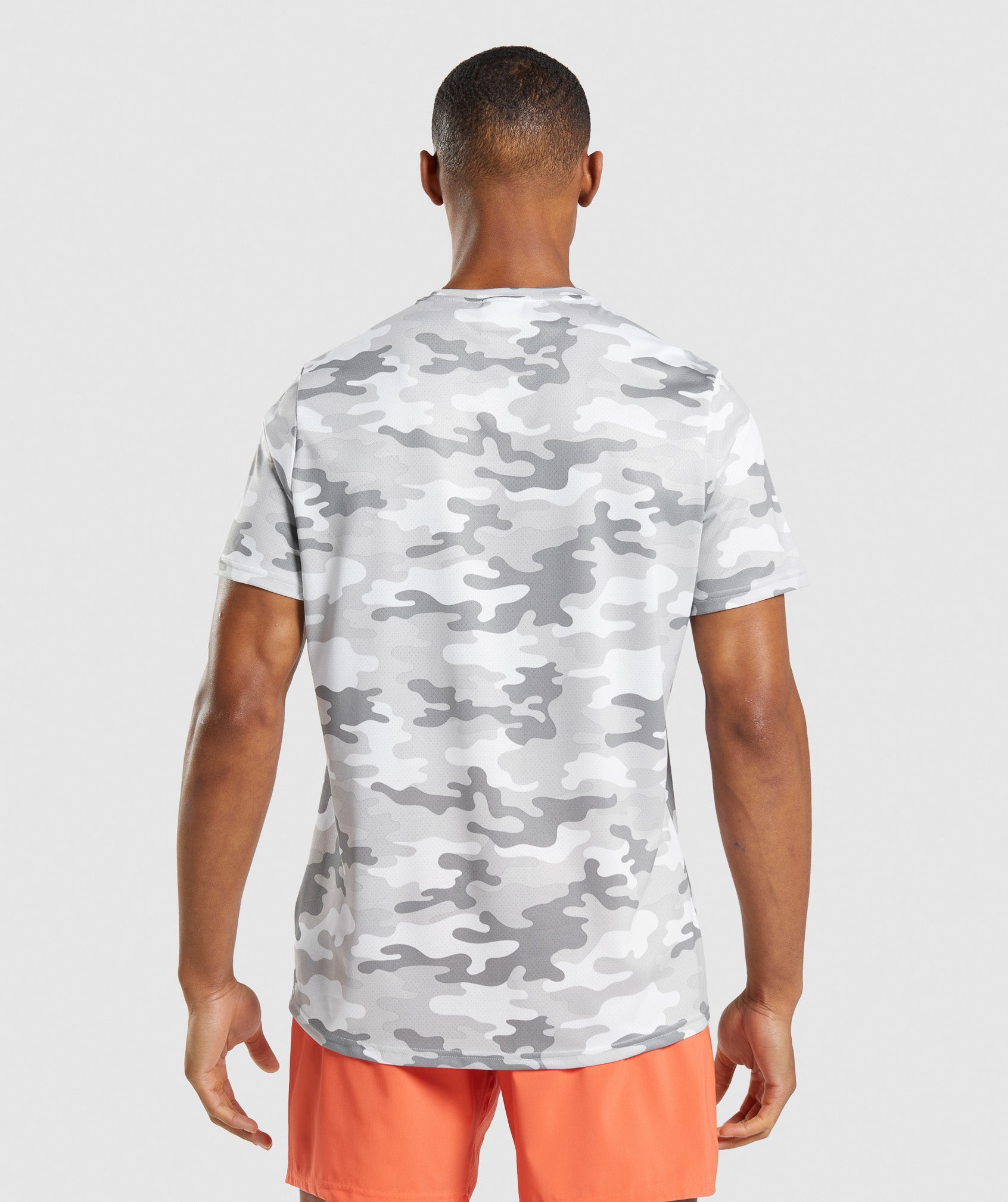 Arrival T-Shirt in Light Grey Print