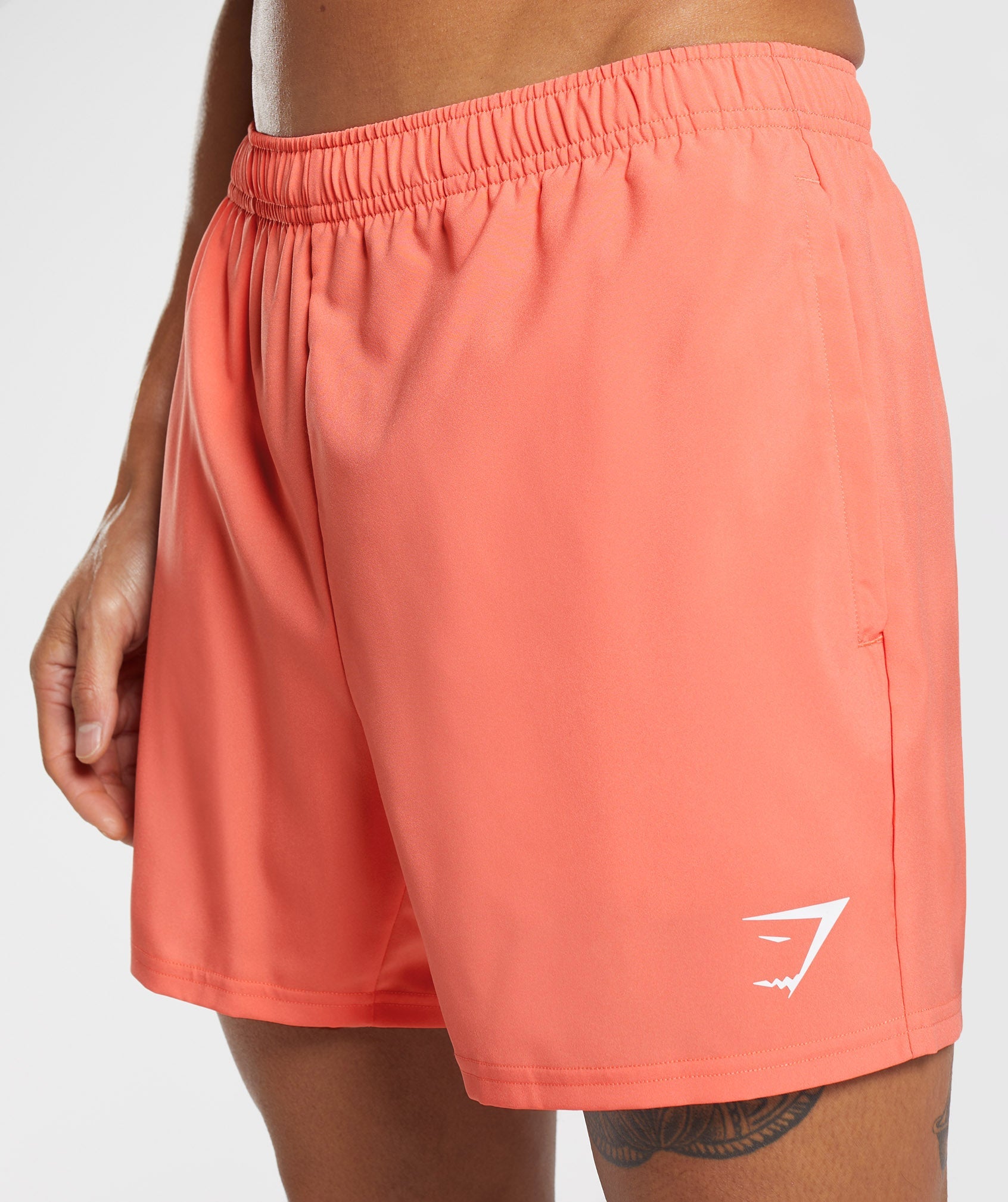 Arrival 5" Shorts in Aerospace Orange