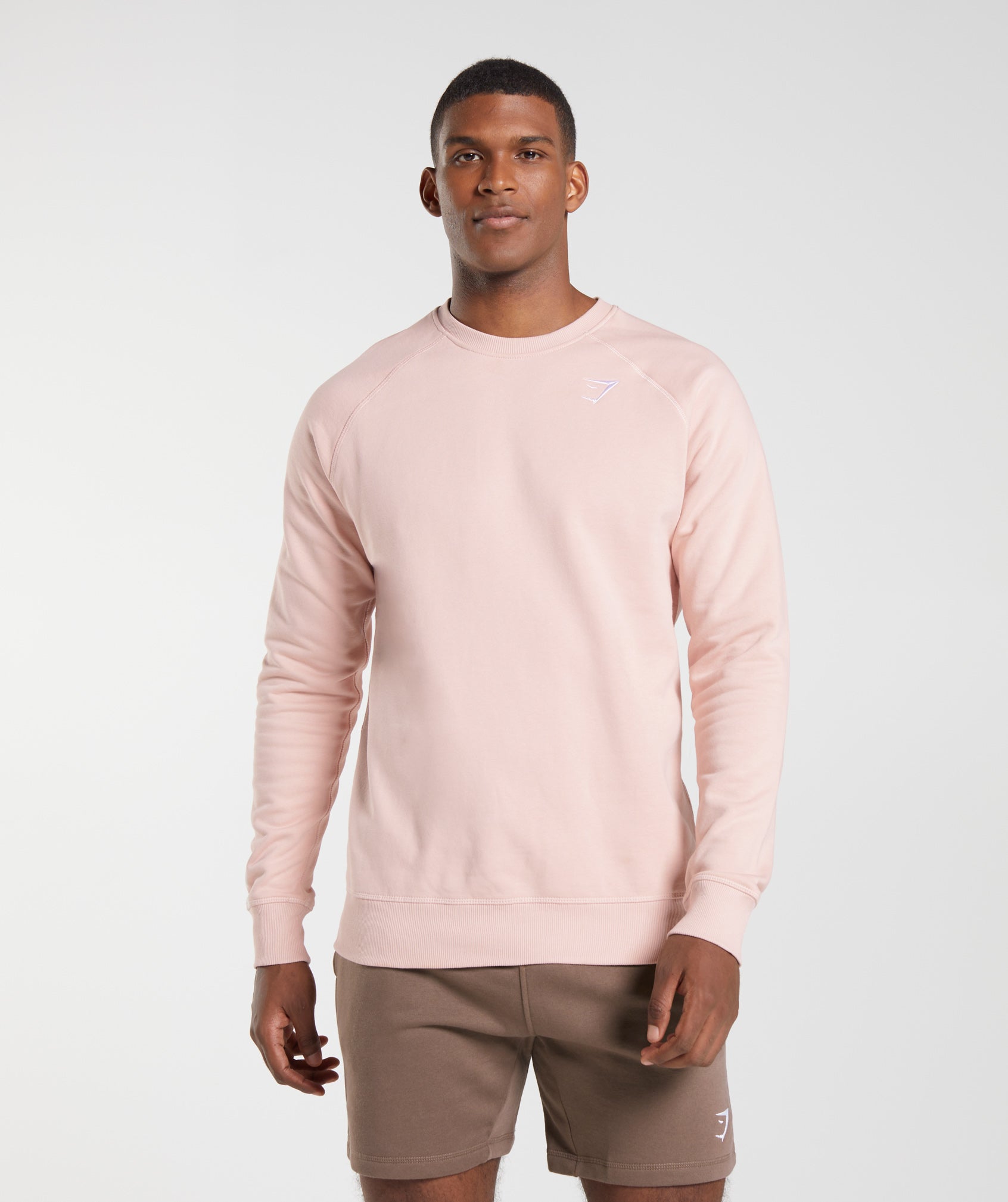 Crest Sweatshirt in Misty Pink - view 1