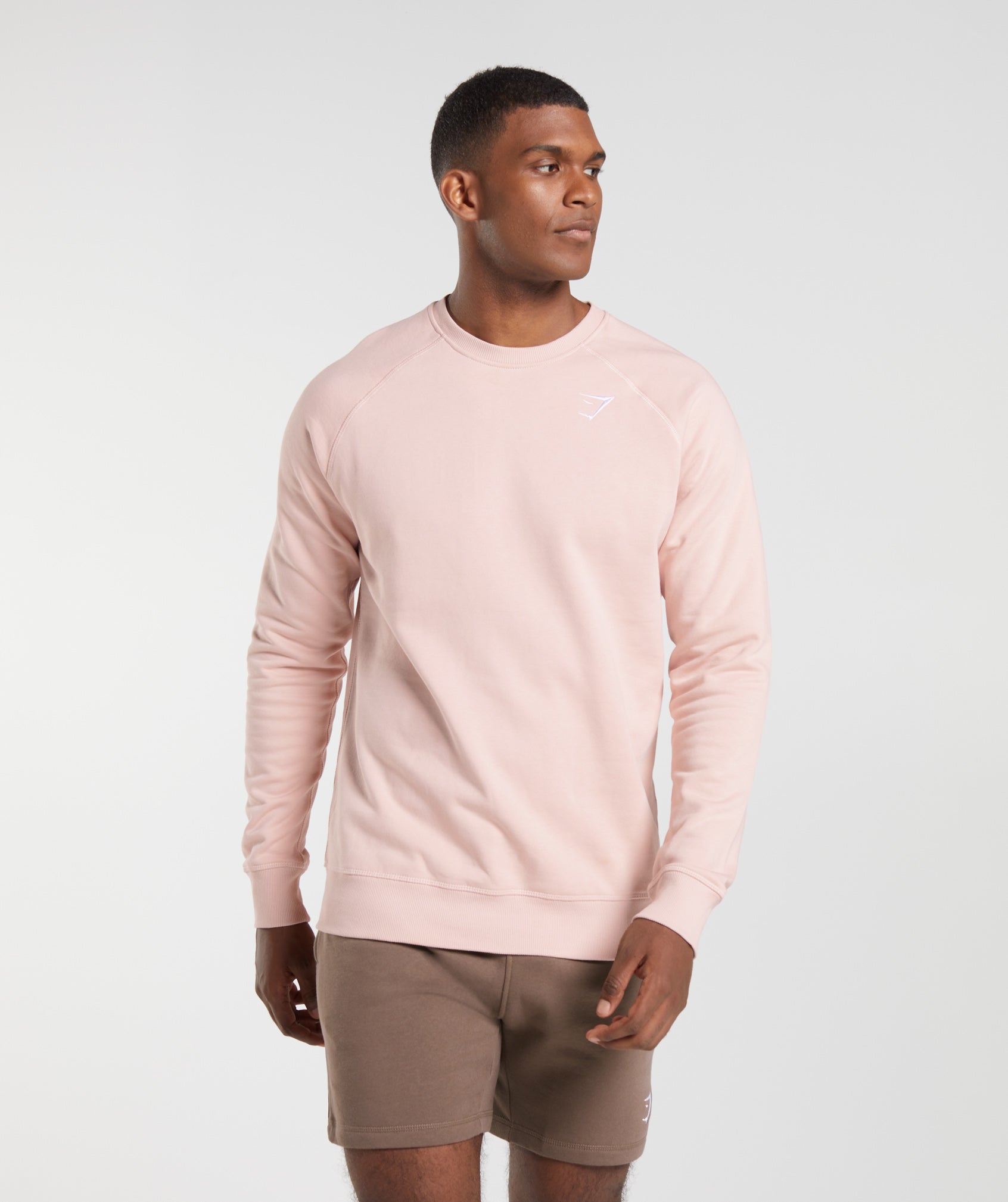 Crest Sweatshirt in Misty Pink - view 3