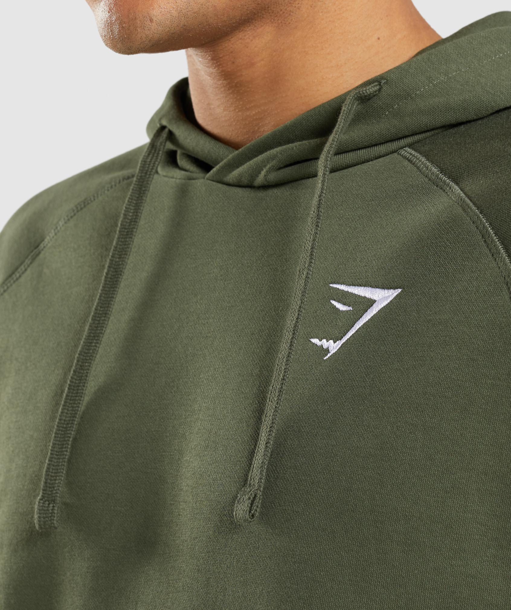 Crest Hoodie in Core Olive - view 5