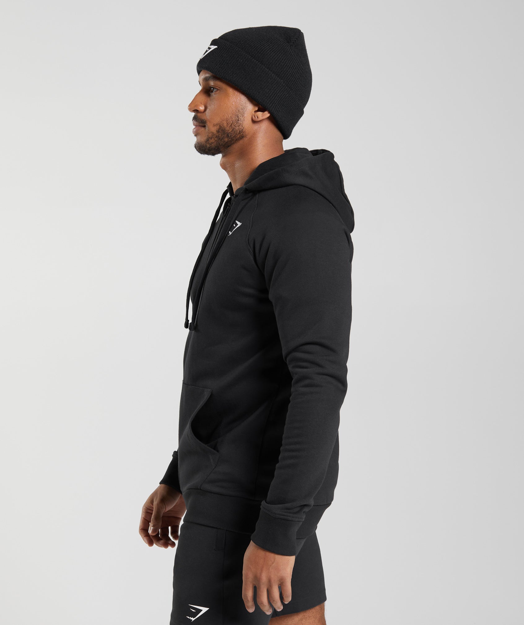 Gymshark Crest Zip Up Hoodie - Navy