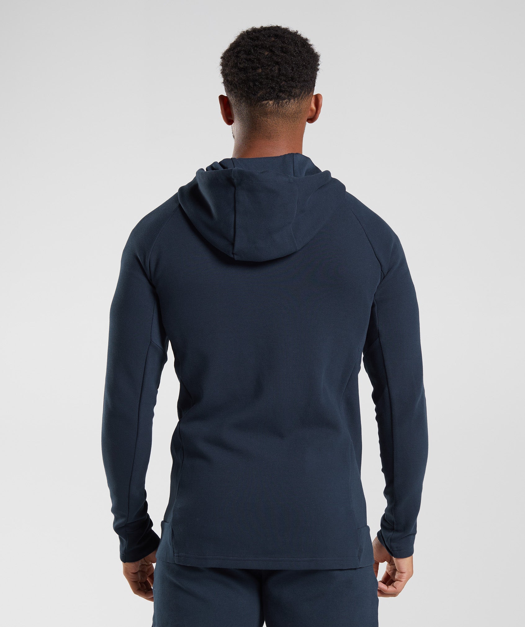 React Zip Hoodie in Navy