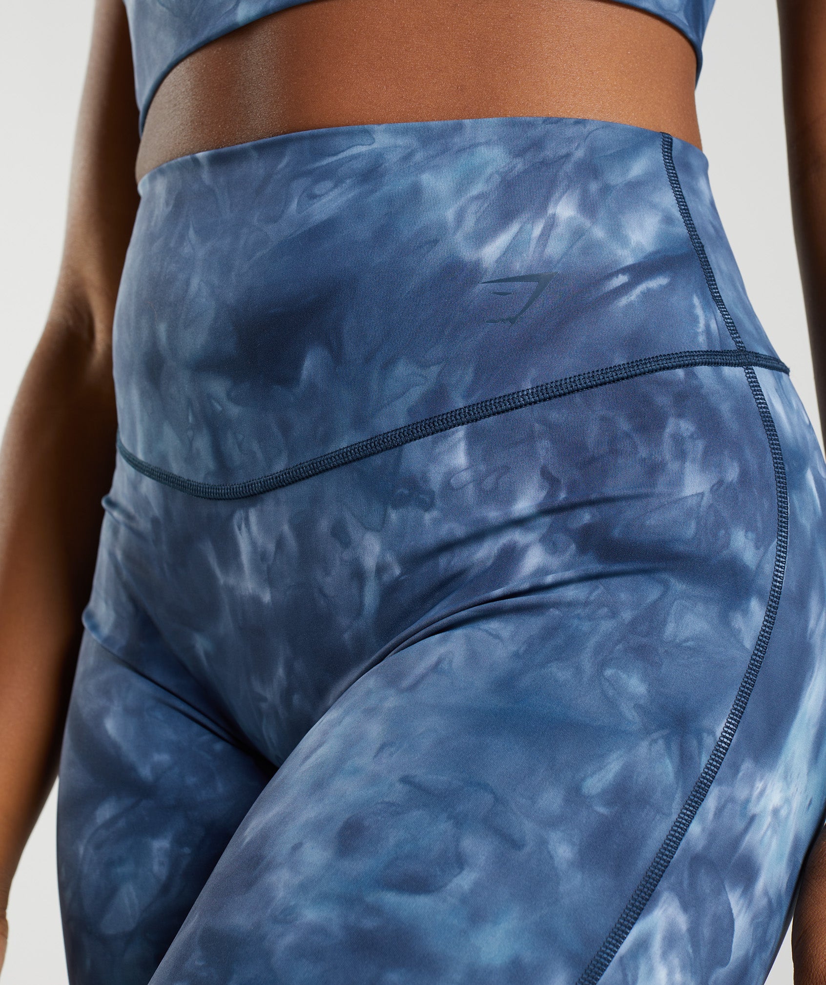 Elevate Cycling Shorts in Lakeside Blue Spray Dye