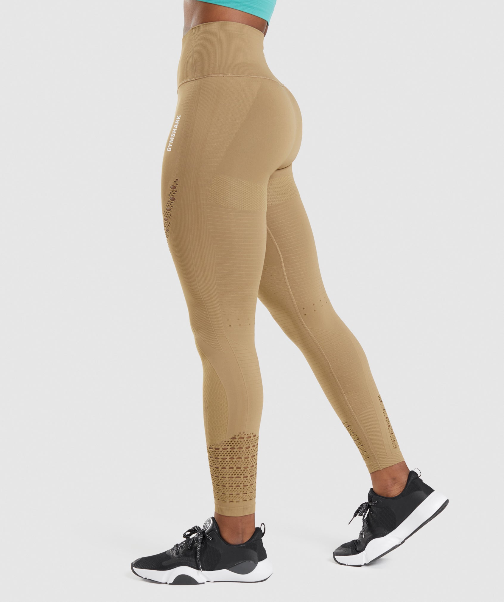 Energy Seamless Leggings in Biscotti Brown - view 3