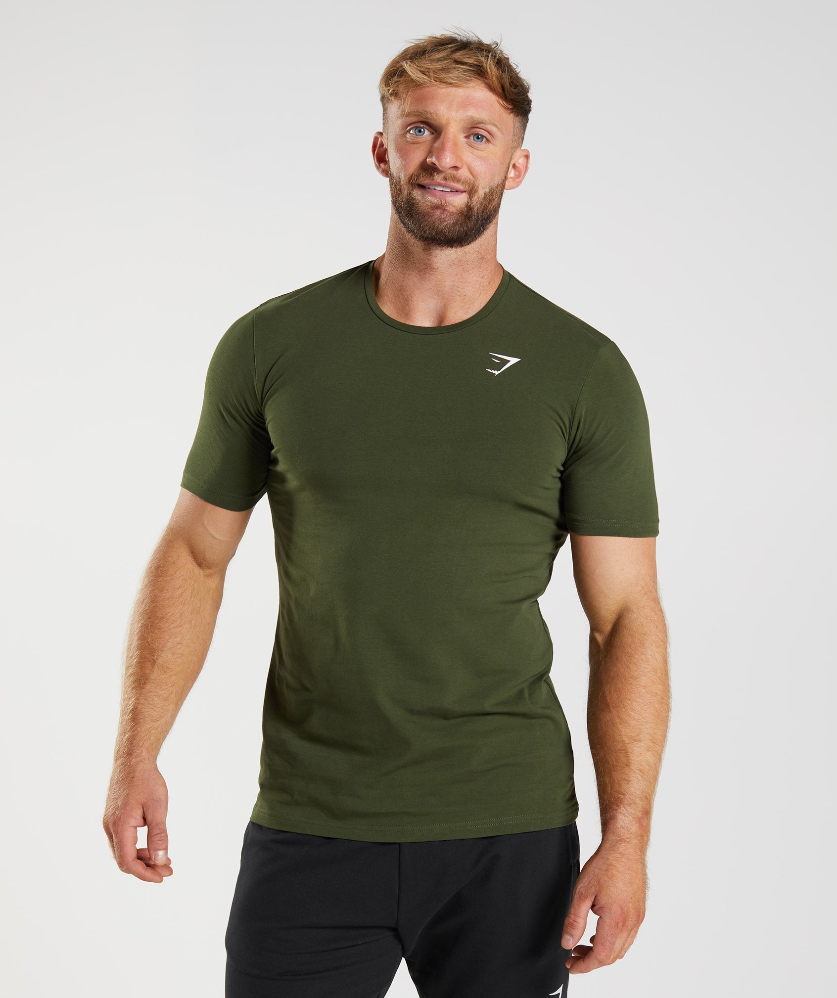 Essential T-Shirt in Moss Olive - view 1