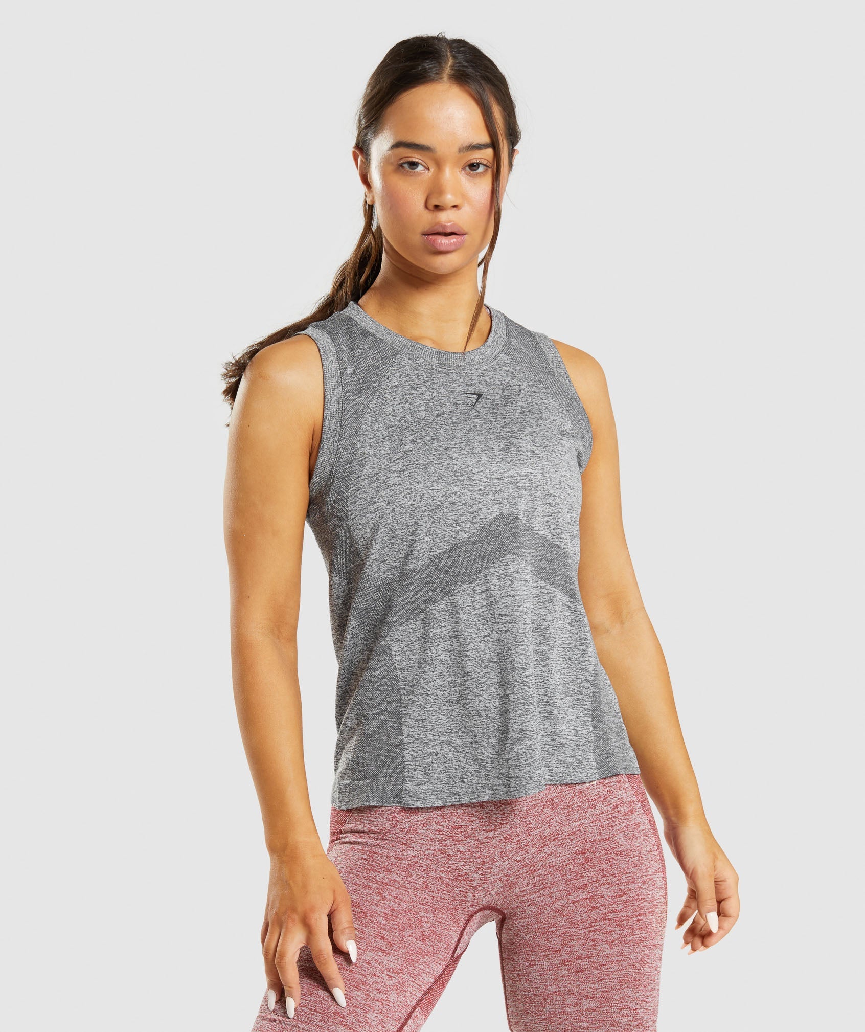 Flex Loose Tank Top in Charcoal Grey Marl - view 1