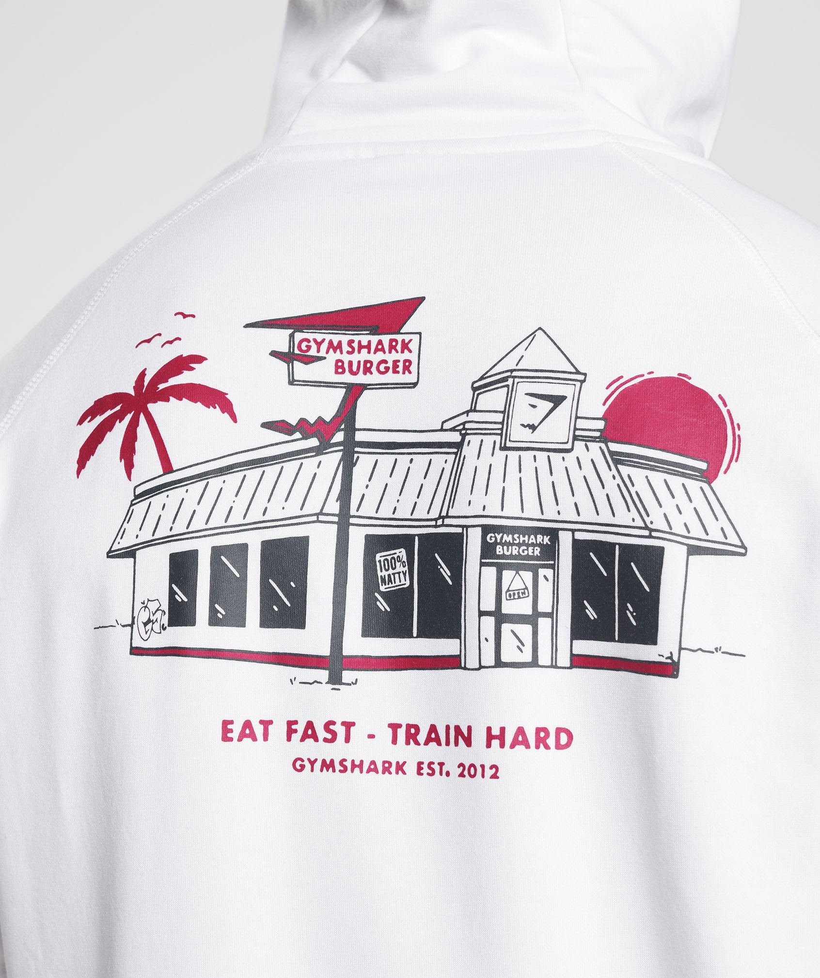 Diner Hoodie in White