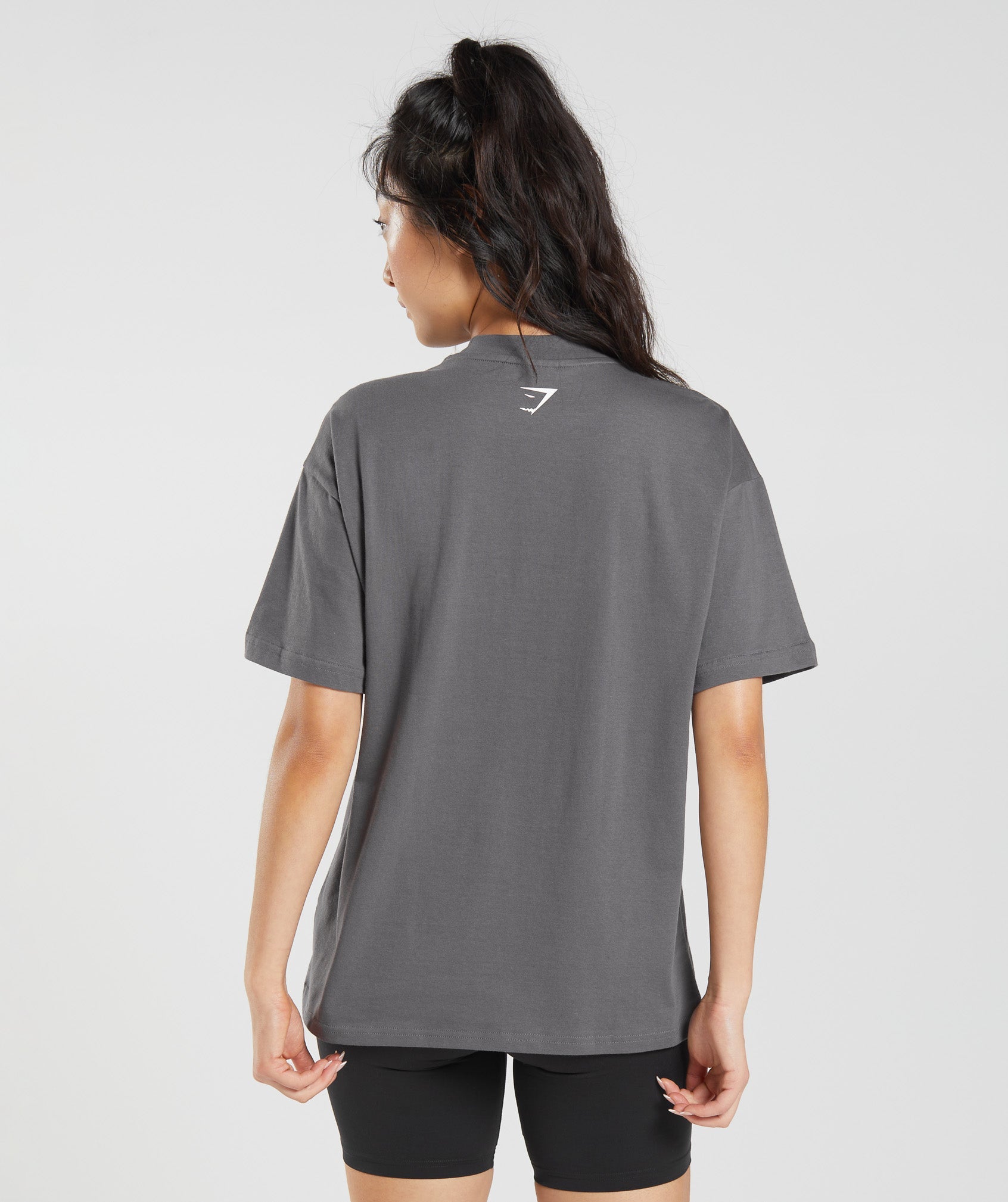 Activated Graphic Oversized T-Shirt in Silhouette Grey - view 2