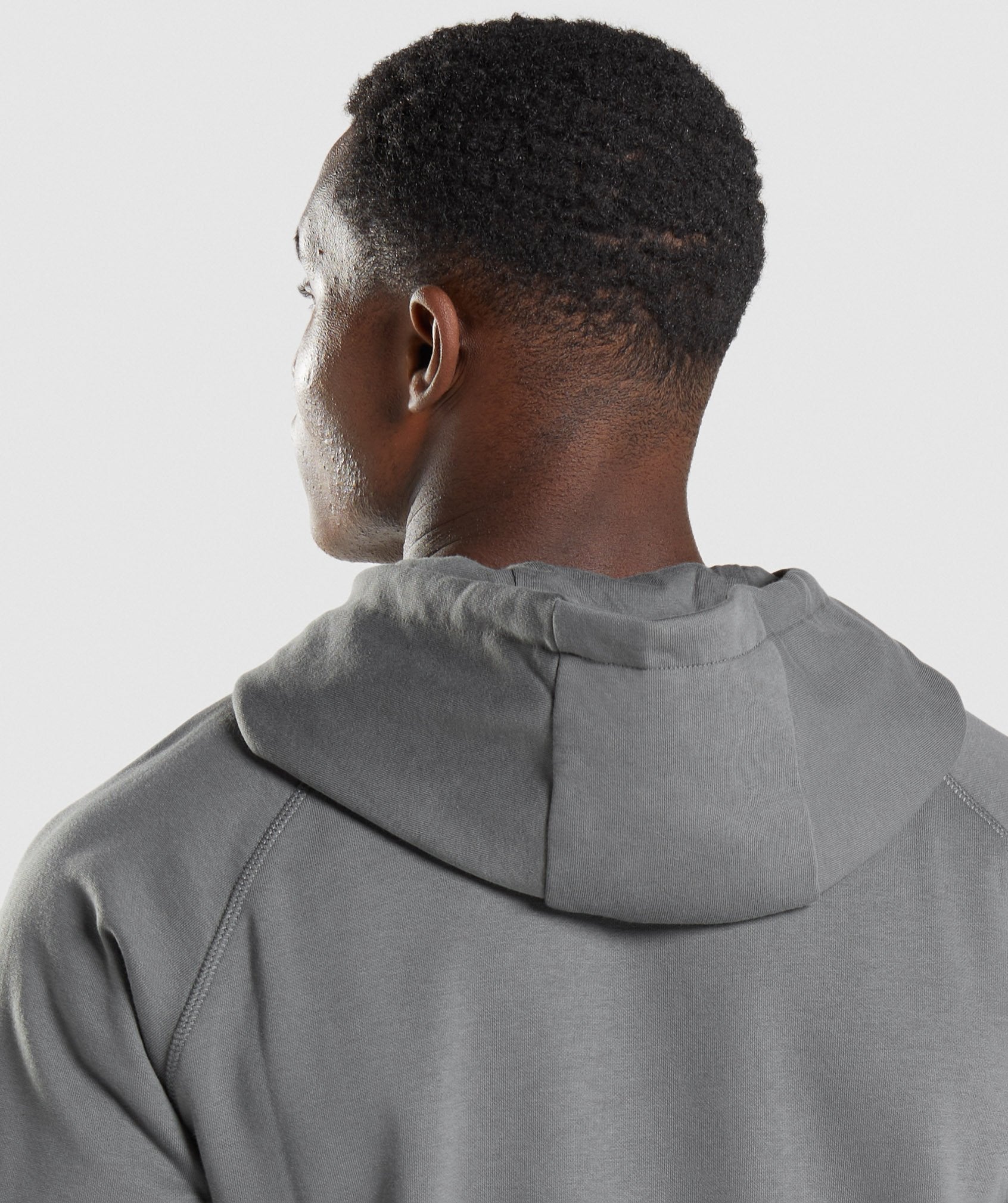 Sharkhead Infill Hoodie in Charcoal - view 5