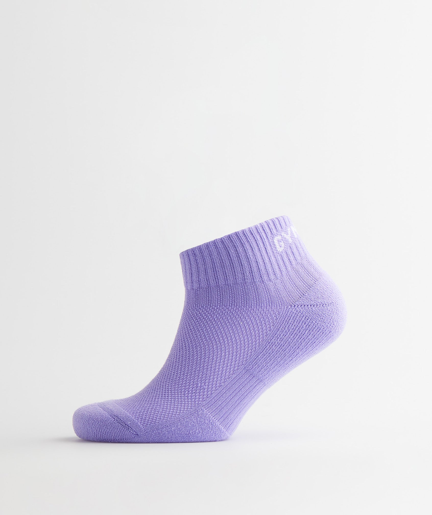 Jacquard Quarter Socks 3Pk in Aqua Blue/Digital Violet/Meridian Blue - view 7