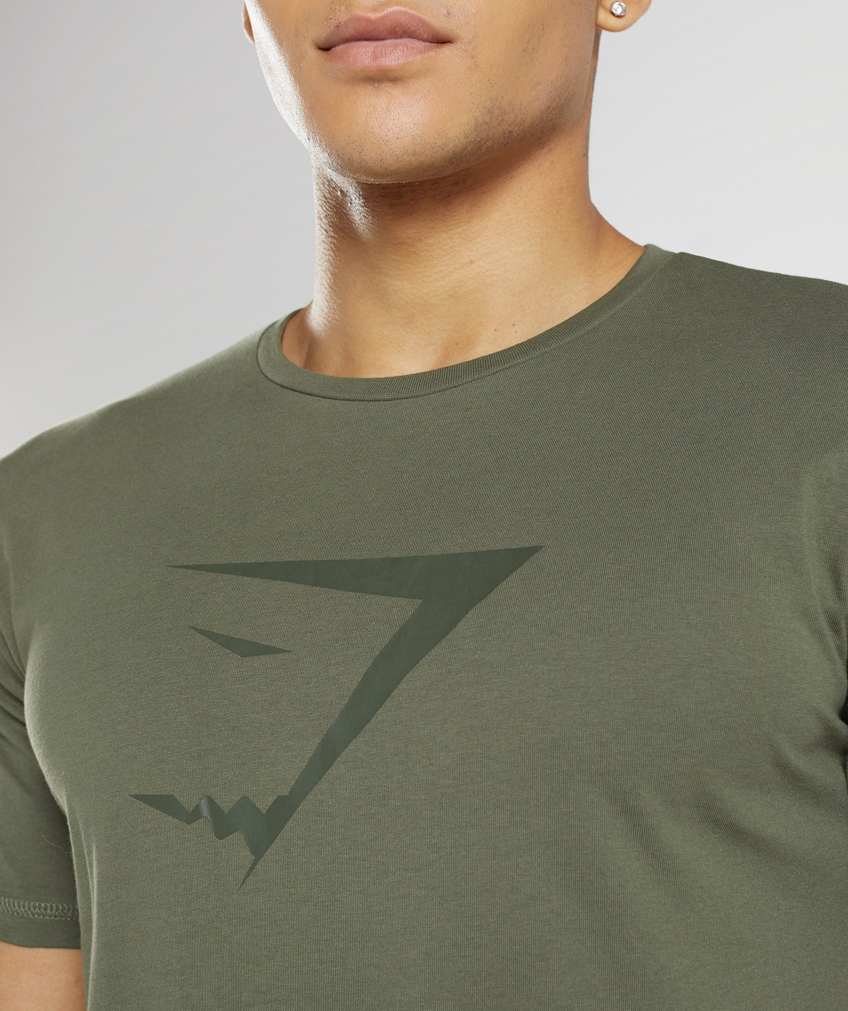 Sharkhead Infill T-Shirt in Core Olive - view 3