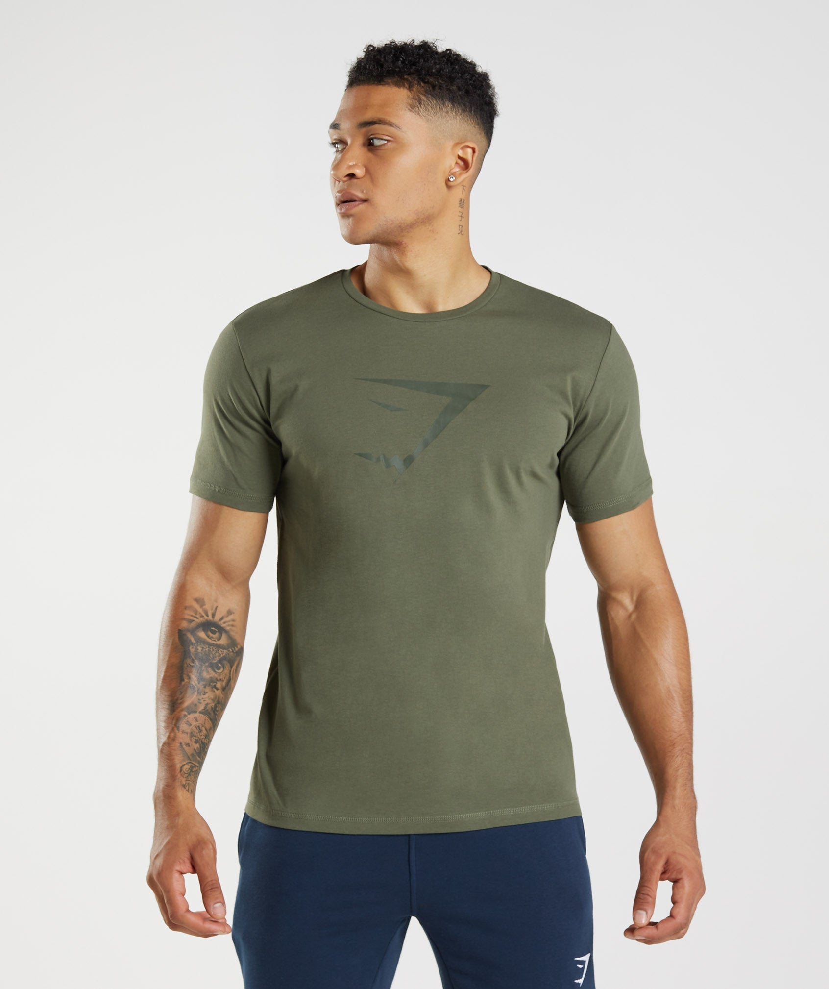 Sharkhead Infill T-Shirt in Core Olive - view 1
