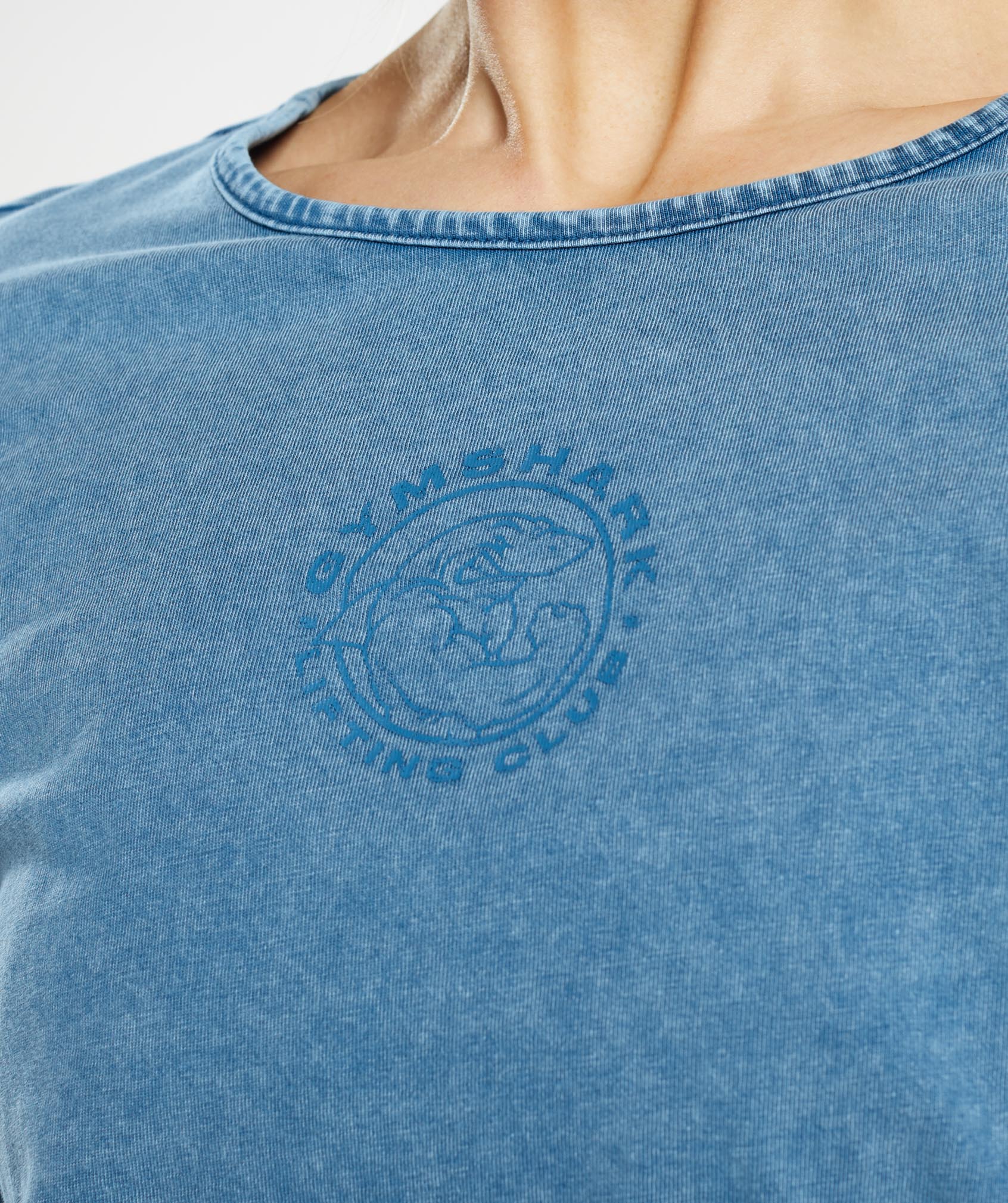 Legacy Washed Long Sleeve Top in Lakeside Blue