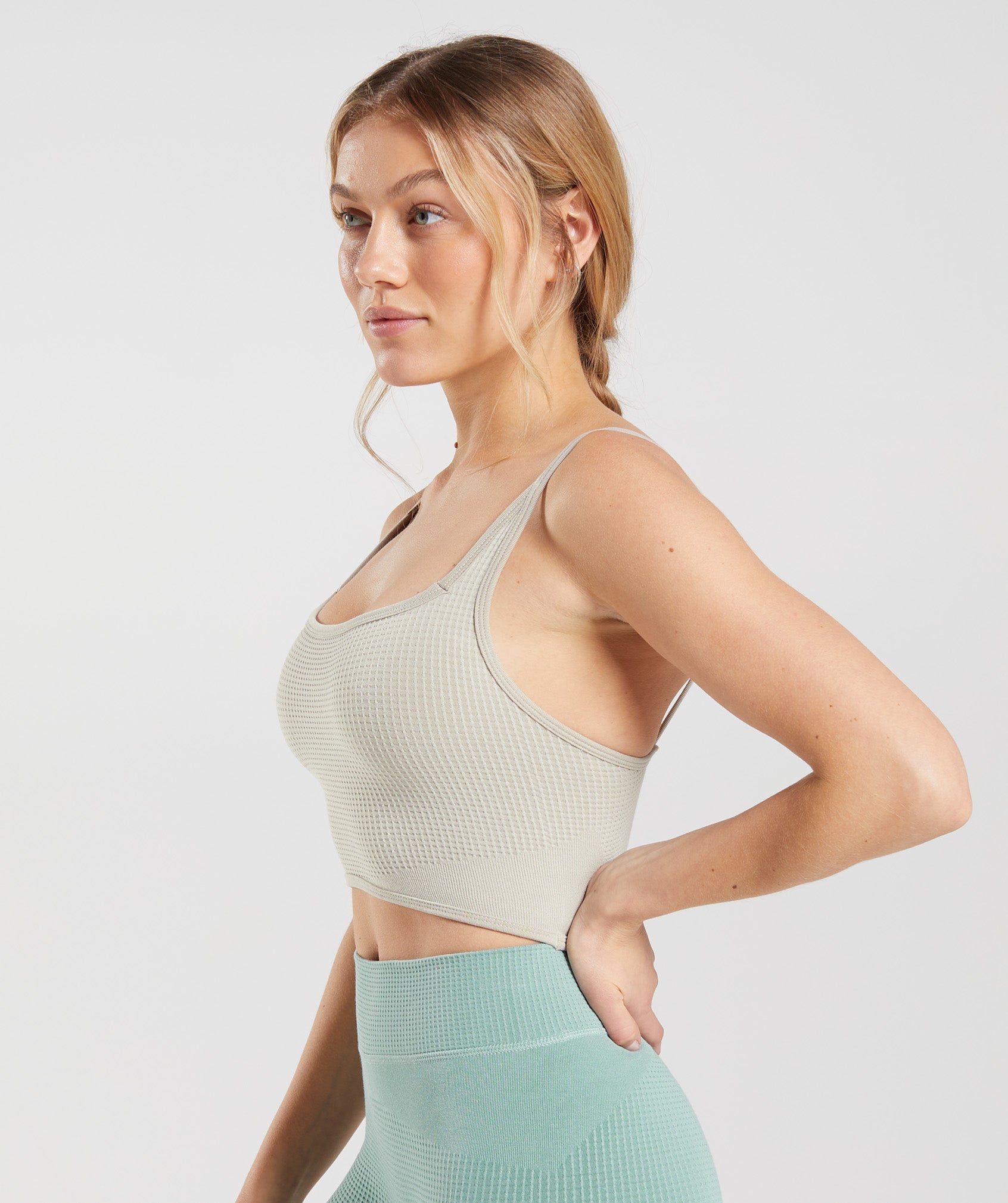 Pause Seamless Bralette in Pebble Grey - view 3