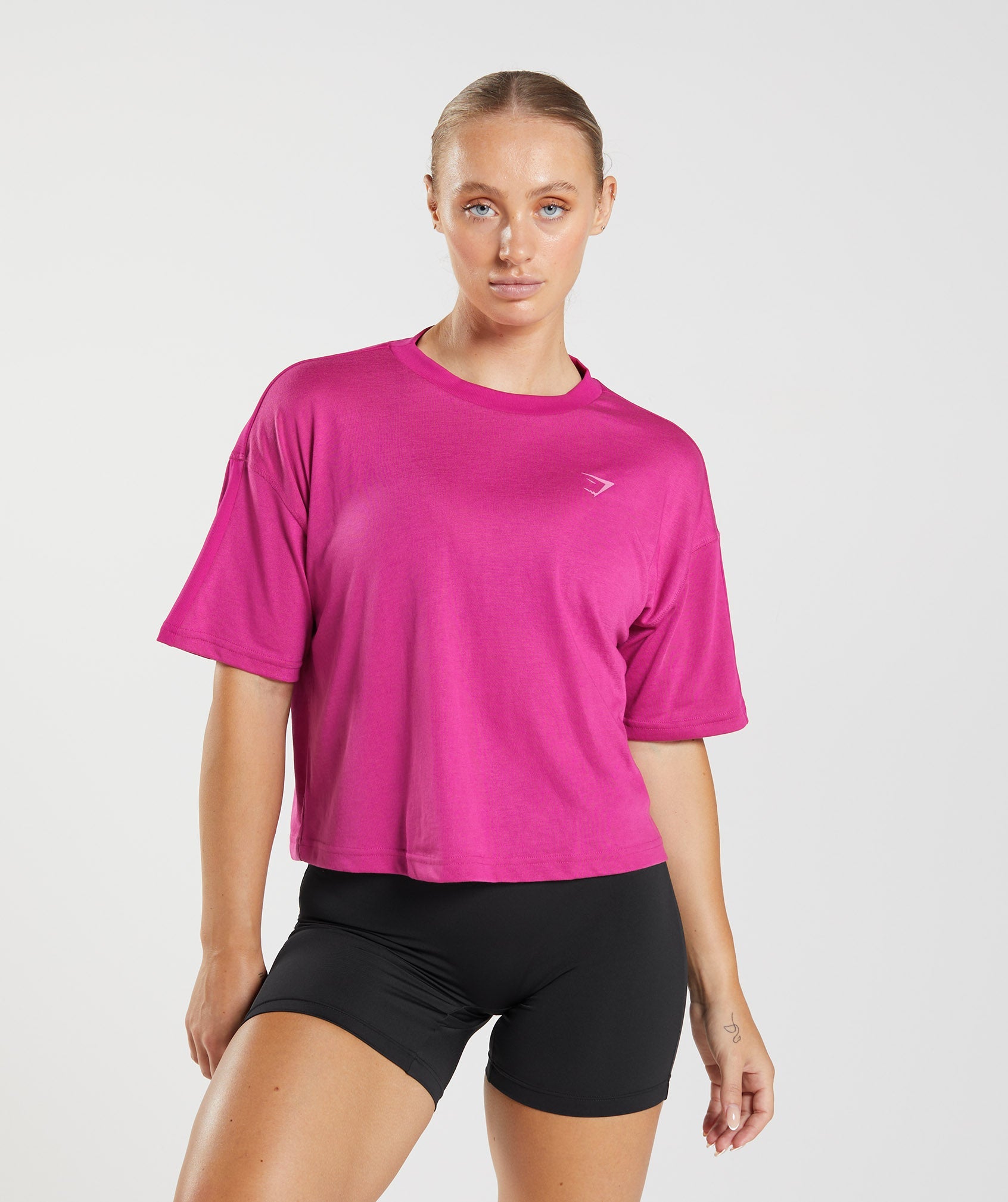 GS Power Midi Top in Magenta Pink