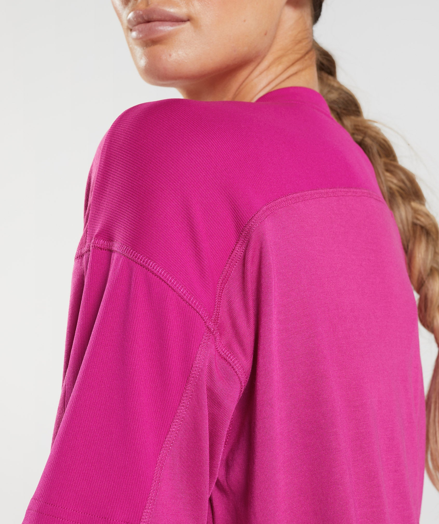 GS Power Midi Top in Magenta Pink