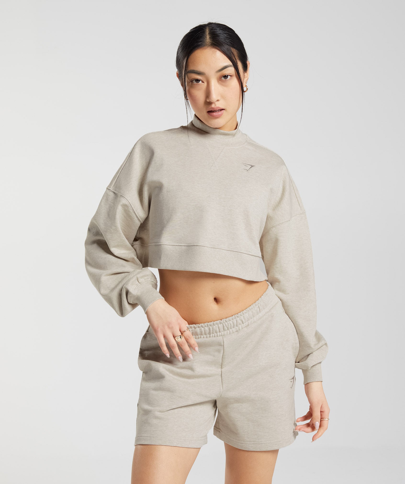 Rest Day Sweats Cropped Pullover in {{variantColor} is out of stock