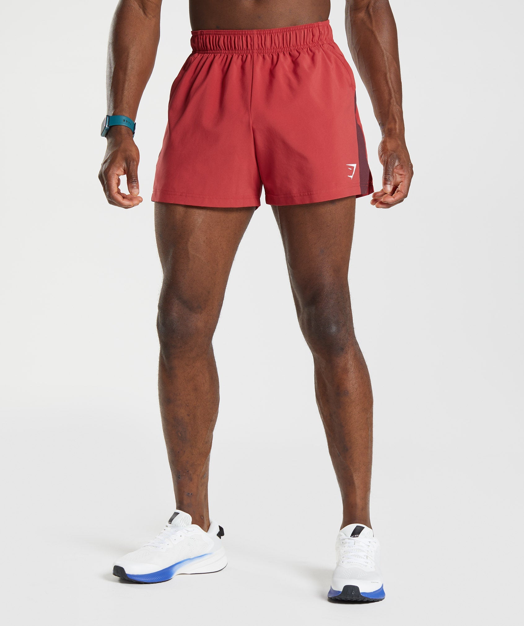 Sport 5" Shorts in Salsa Red/ Baked Maroon