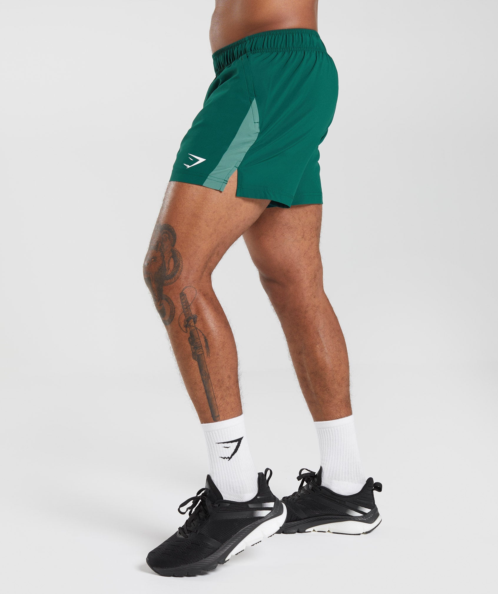 Sport 5" Shorts in Woodland Green/Hoya Green