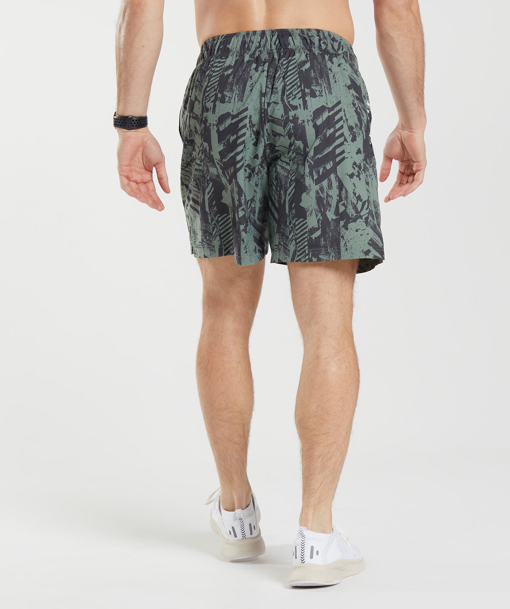 Sport 7" Shorts in Willow Green Print