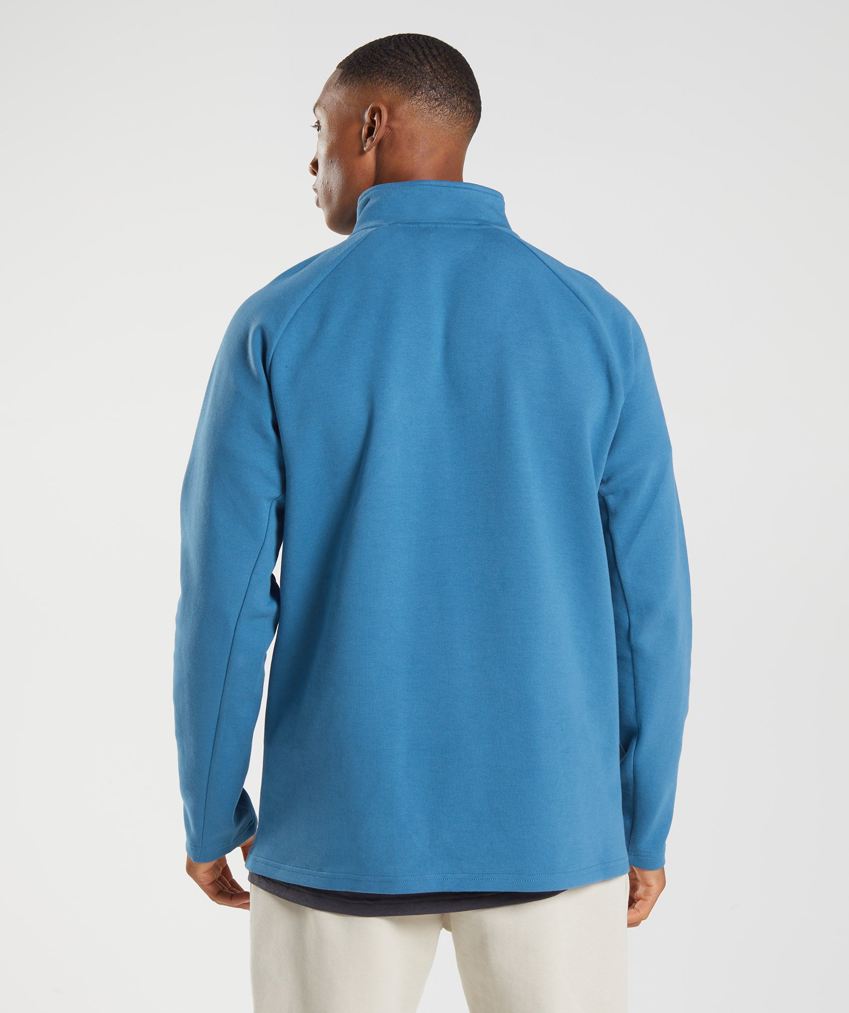 Rest Day 1/4 Zip in Lakeside Blue