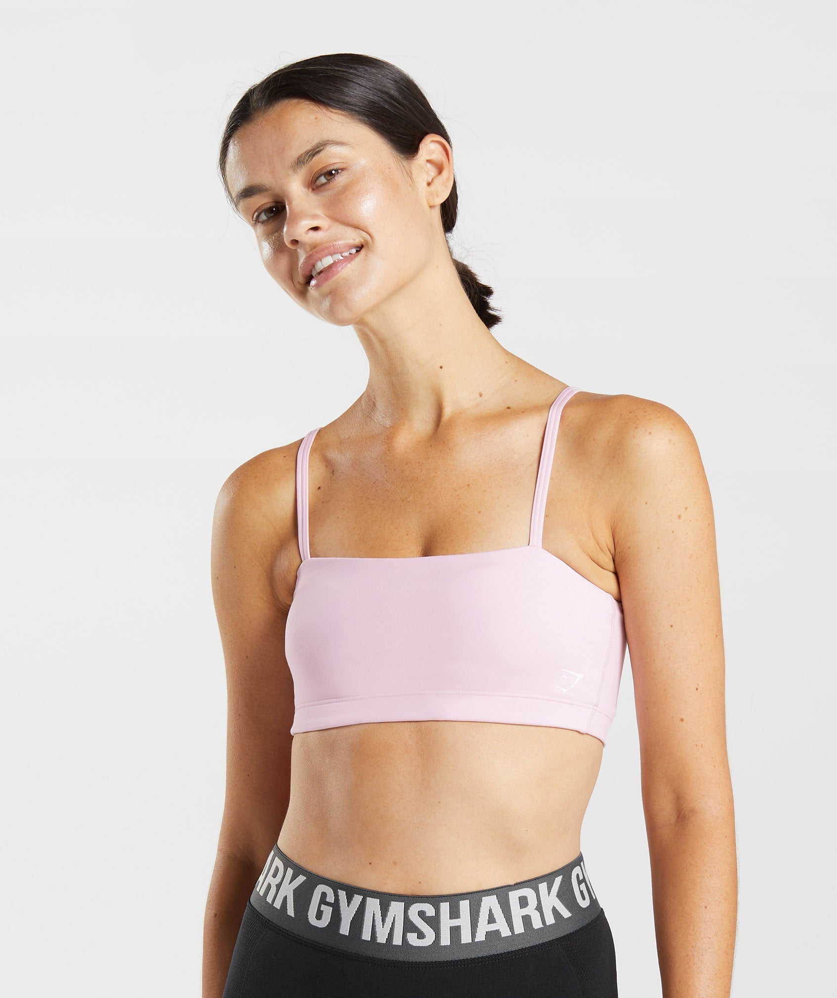 Bandeau Sports Bra in Sweet Pink