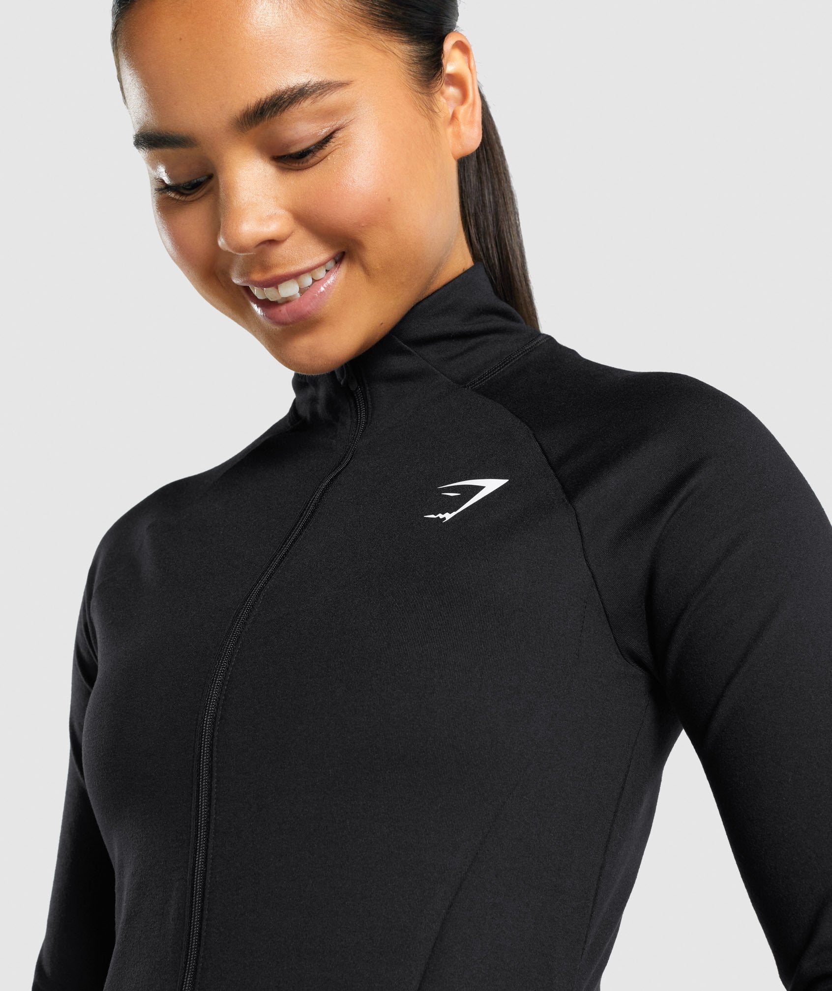 Training Zip Up in Black - view 6