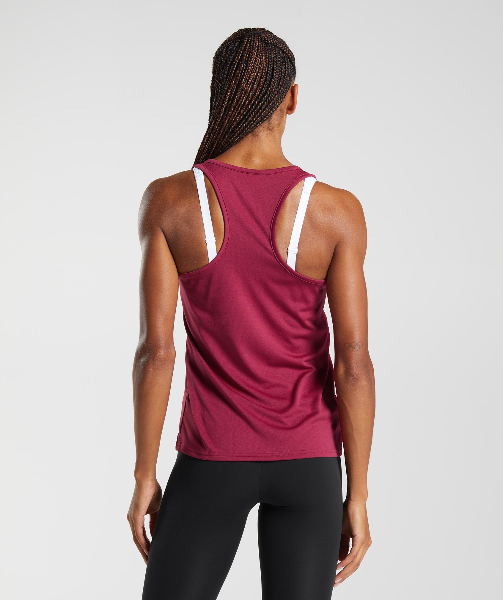 Training Tank in Currant Pink - view 2