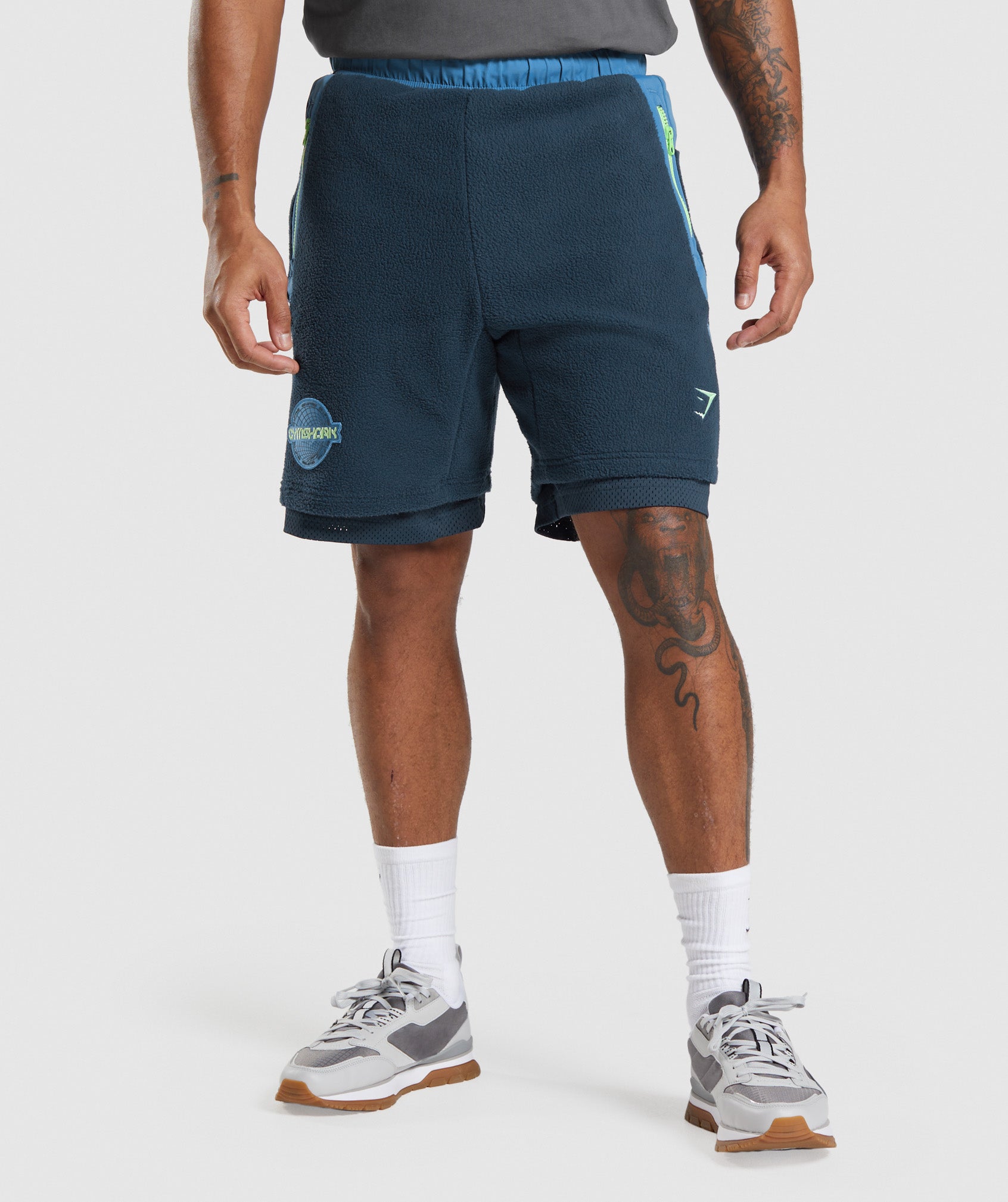 Vibes Shorts in Navy/Lakeside Blue - view 1