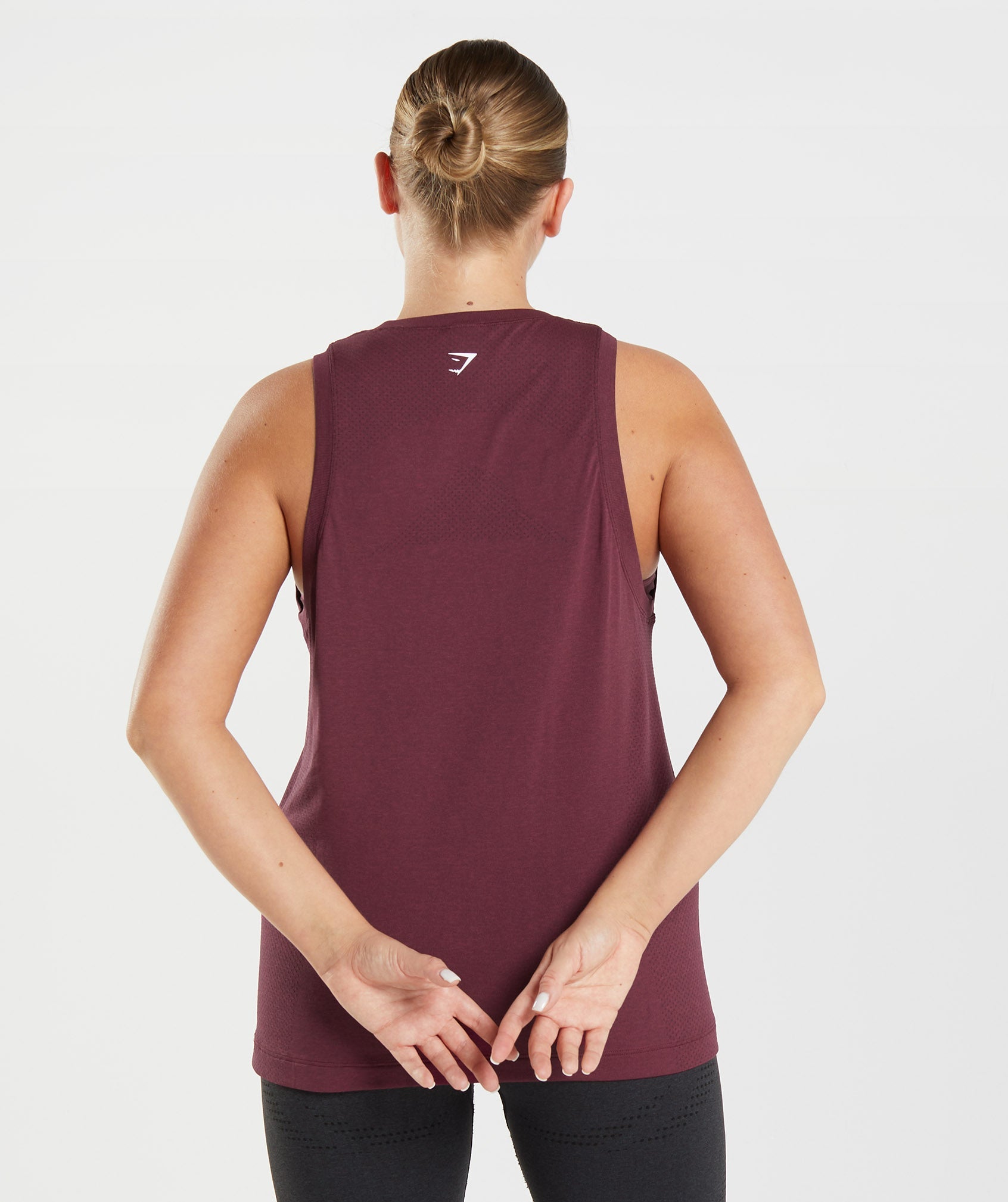 Vital Seamless 2.0 Light Tank in Baked Maroon Marl - view 2