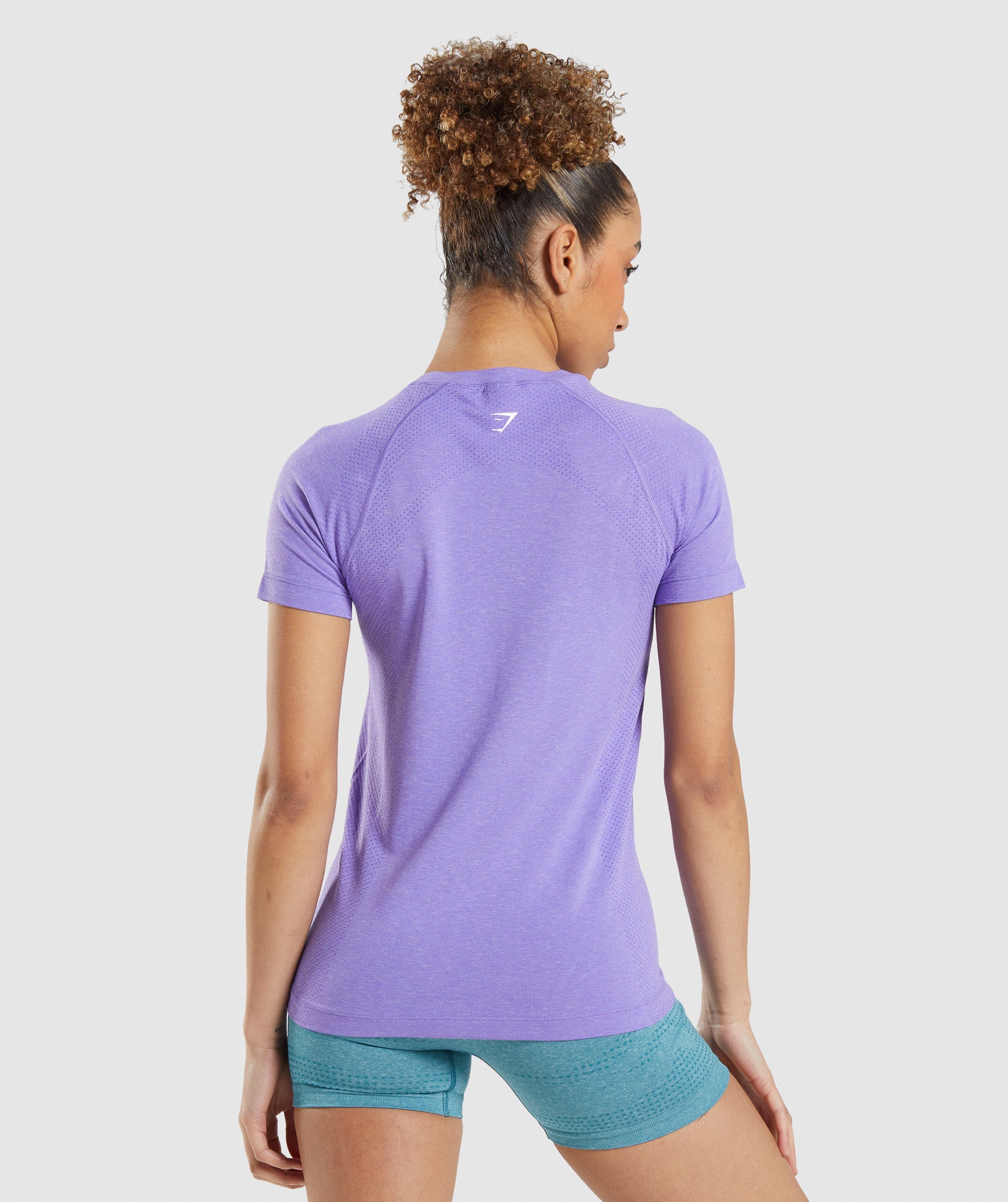 Vital Seamless 2.0 Light T-Shirt in Bright Purple Marl