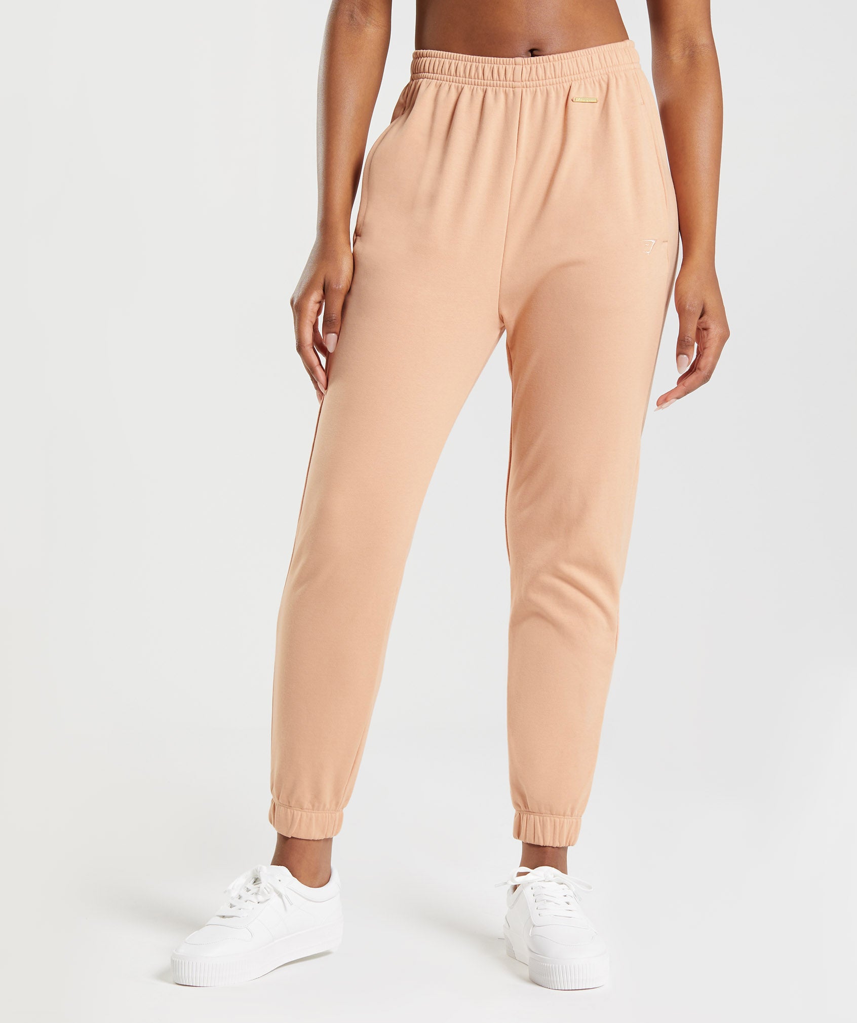 Whitney Loose Joggers in Sunset Beige