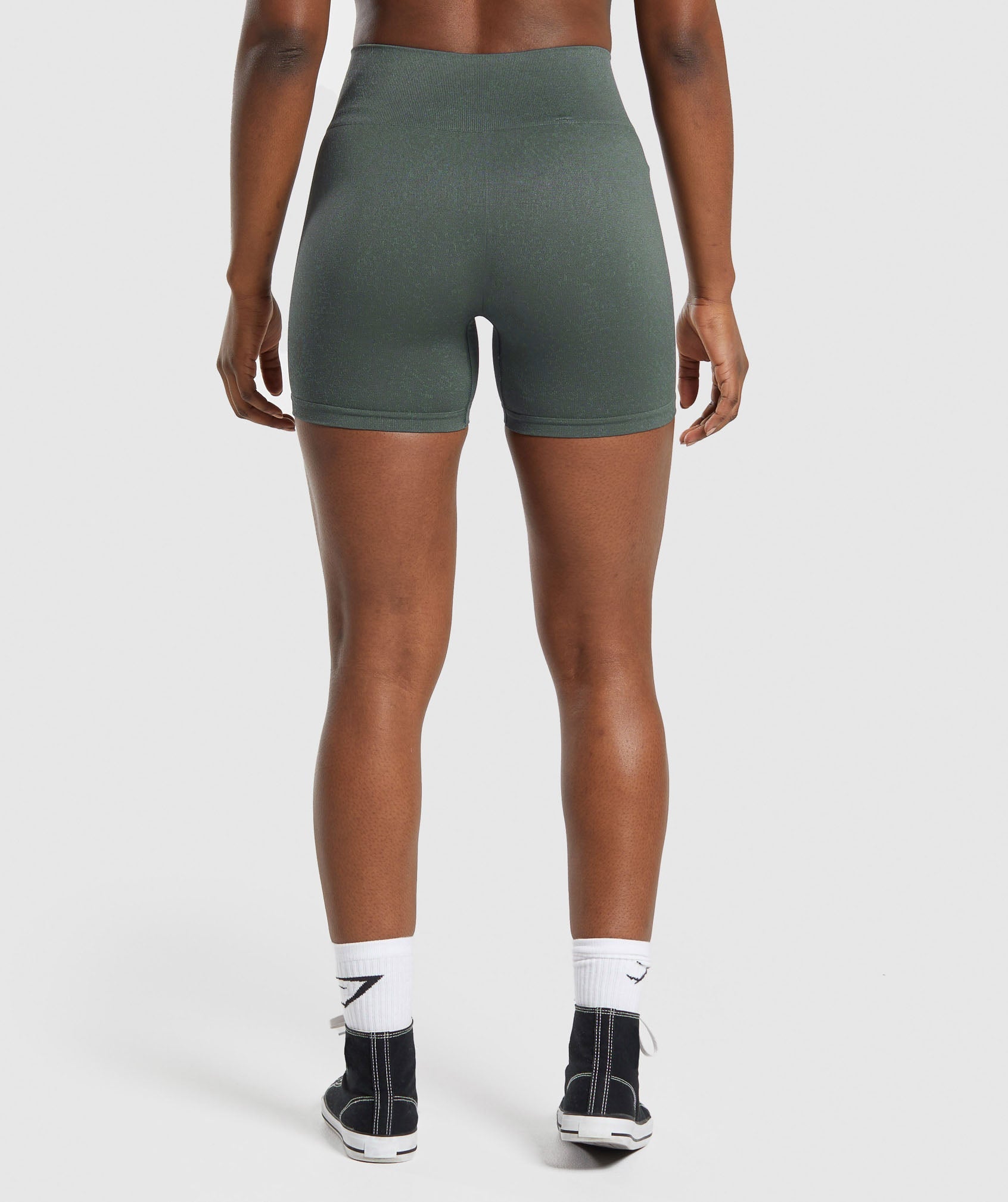 Adapt Fleck Seamless Shorts in Slate Teal/Cargo Teal - view 2