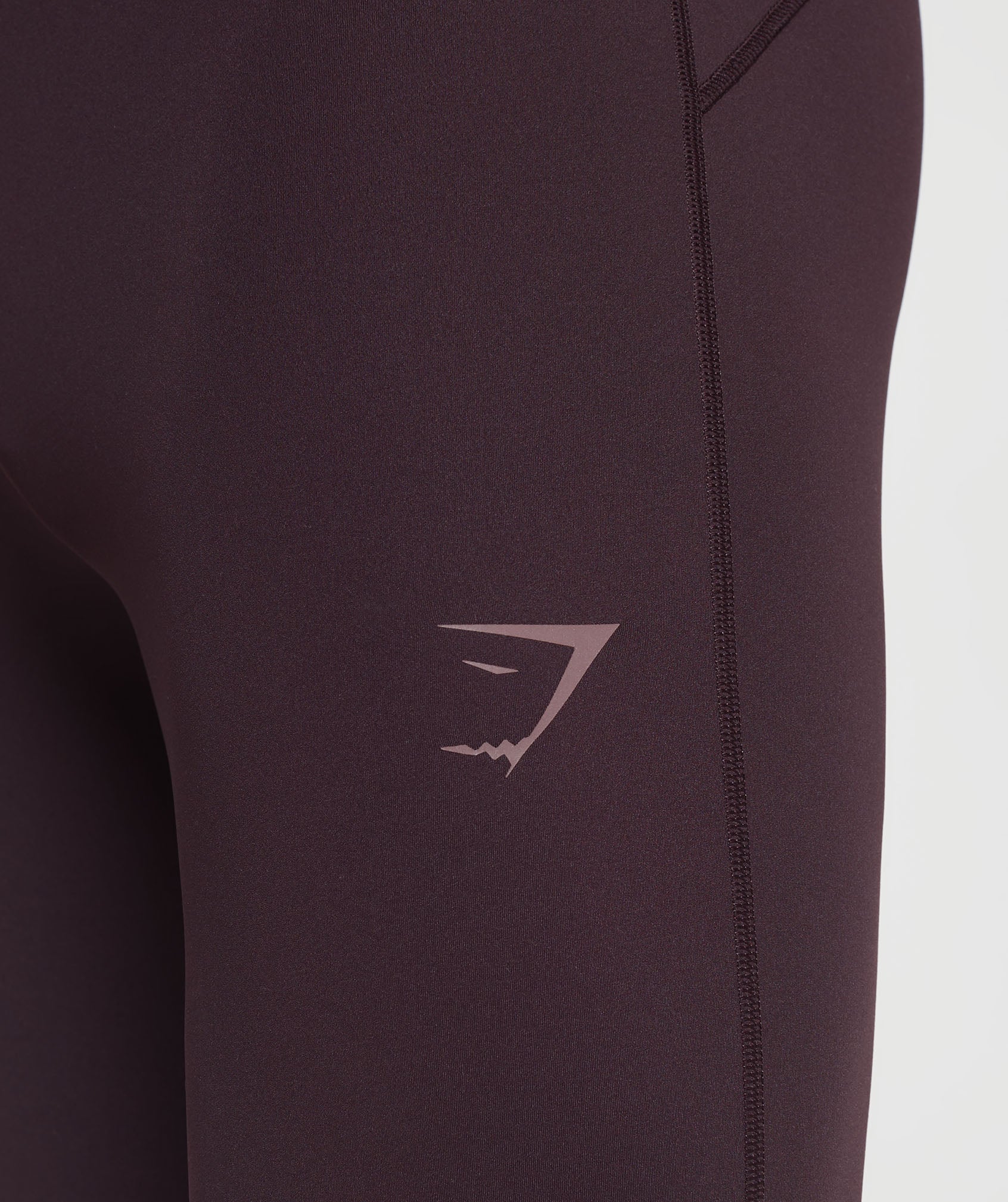 Apex Run Tights in Plum Brown - view 5