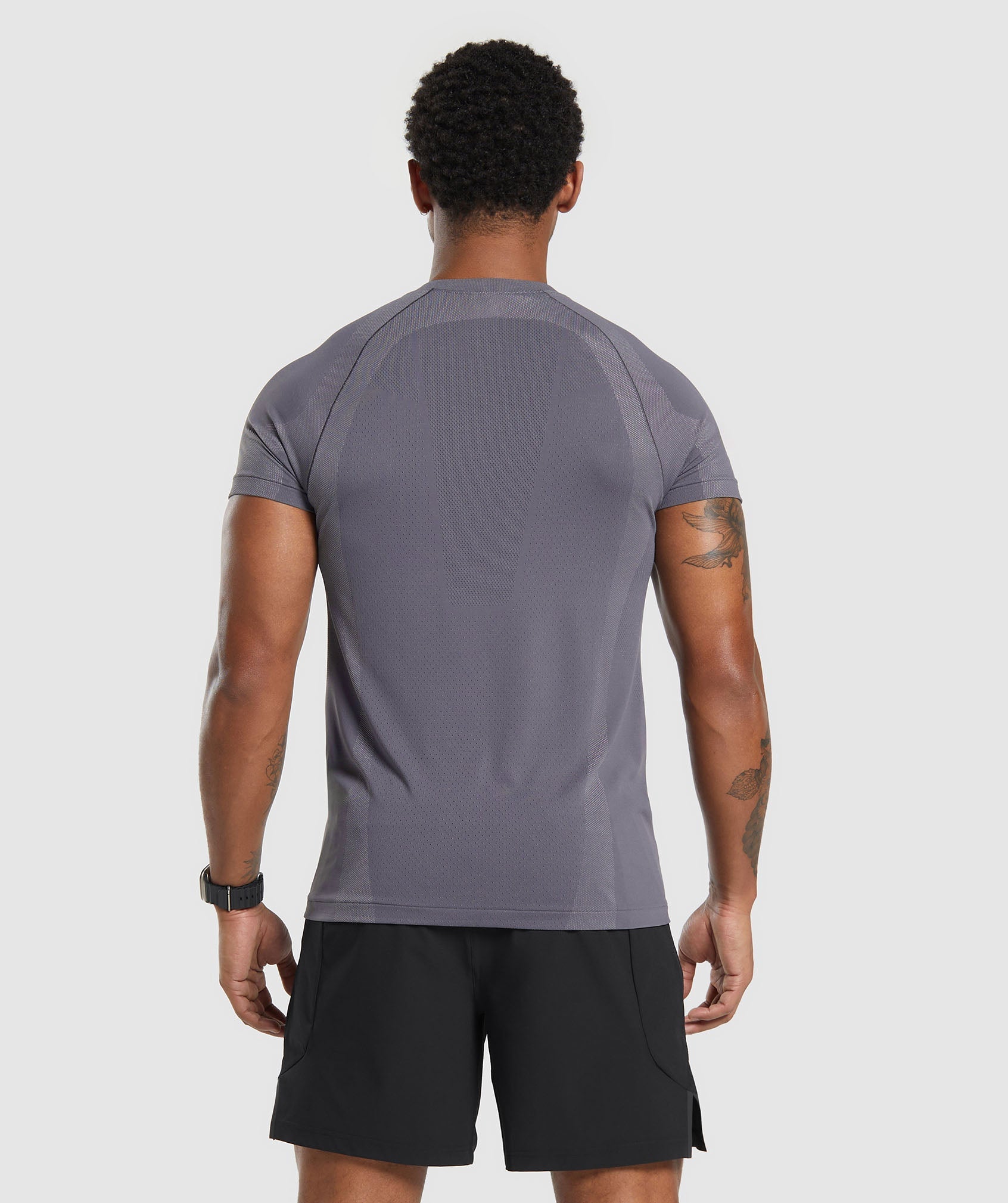 Apex Seamless T-Shirt in Dark Grey/Light Grey - view 2