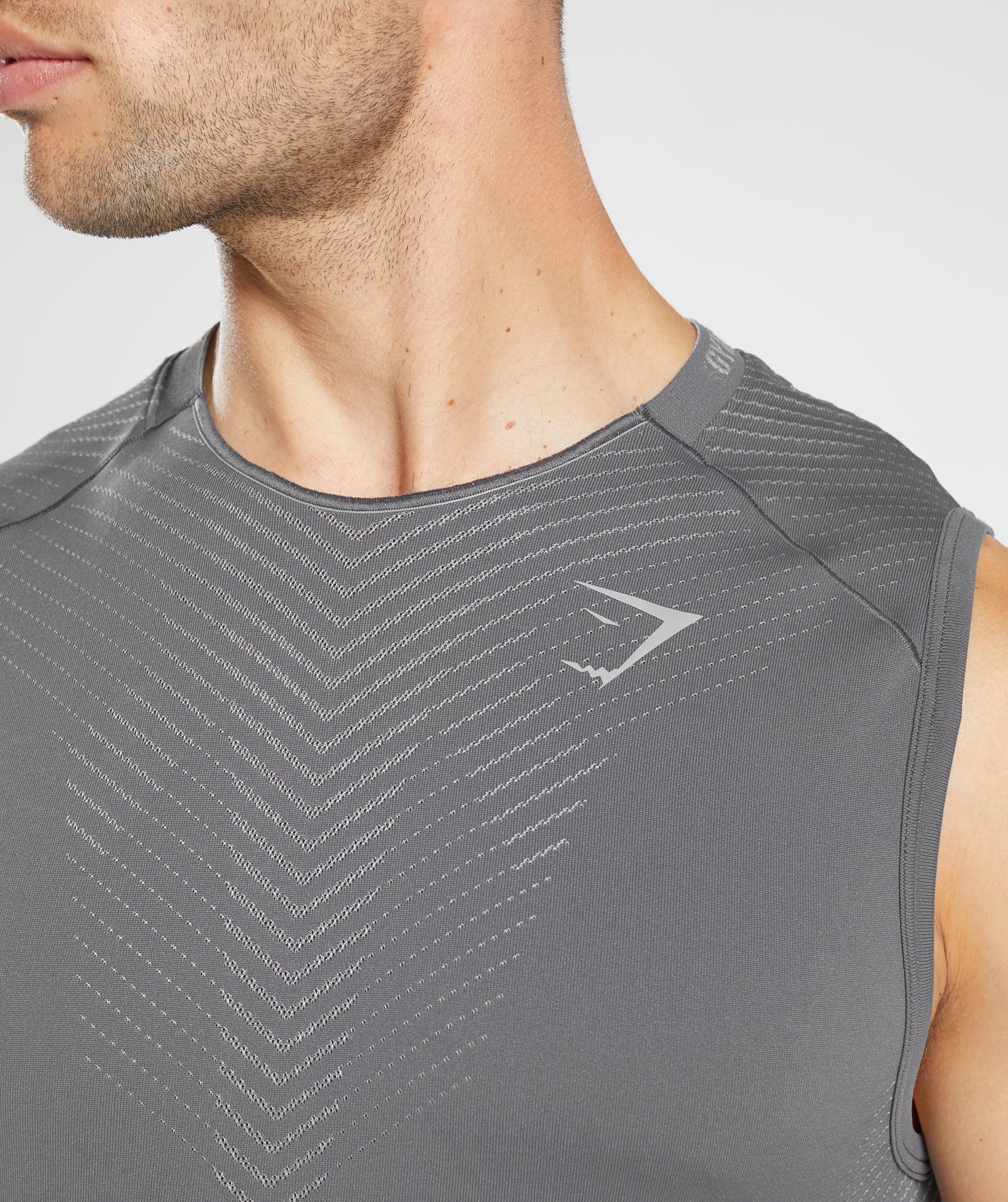 Apex Seamless Tank in Dark Grey/Smokey Grey - view 6