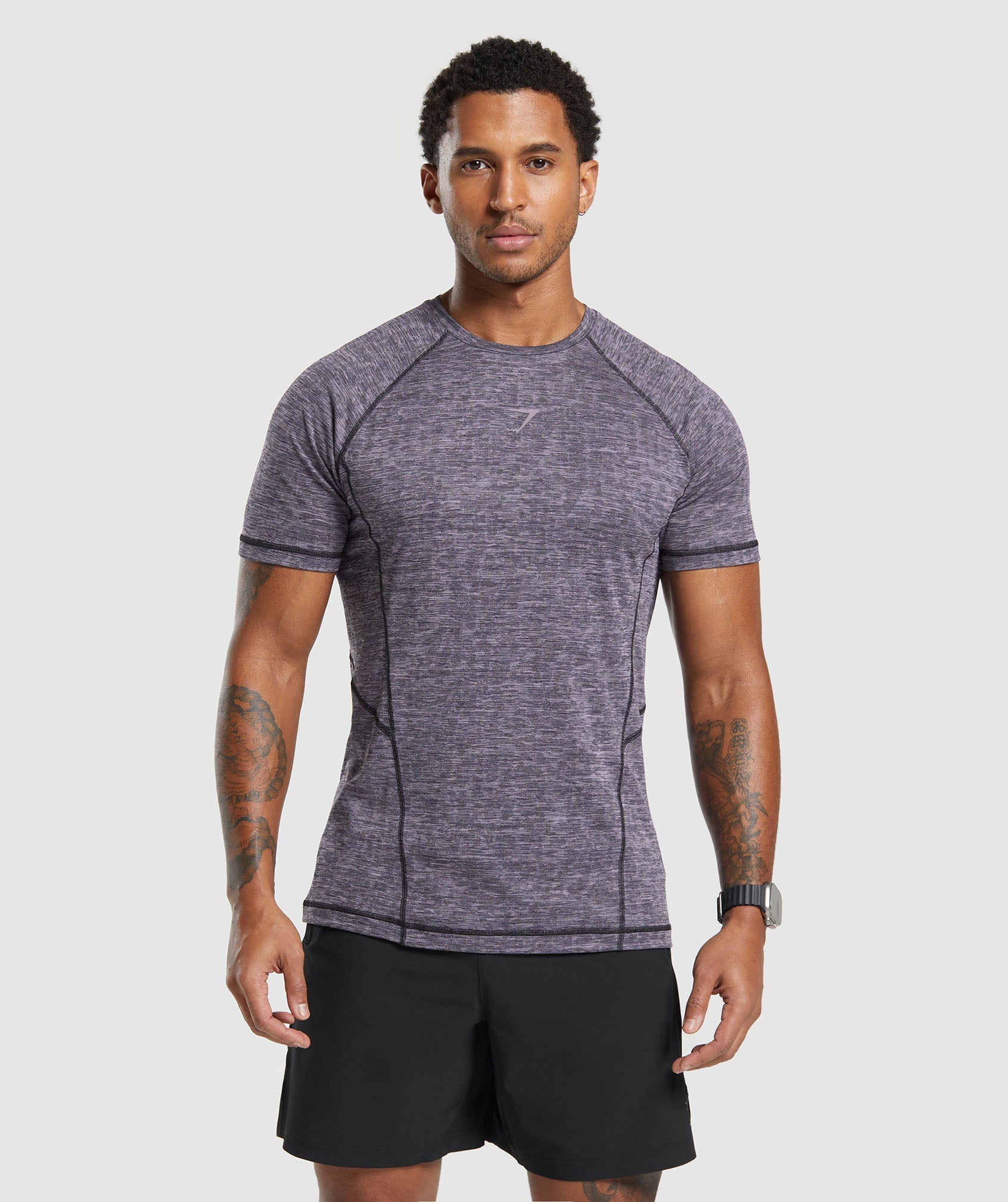 Apex T-Shirt in Fog Purple/Black - view 1