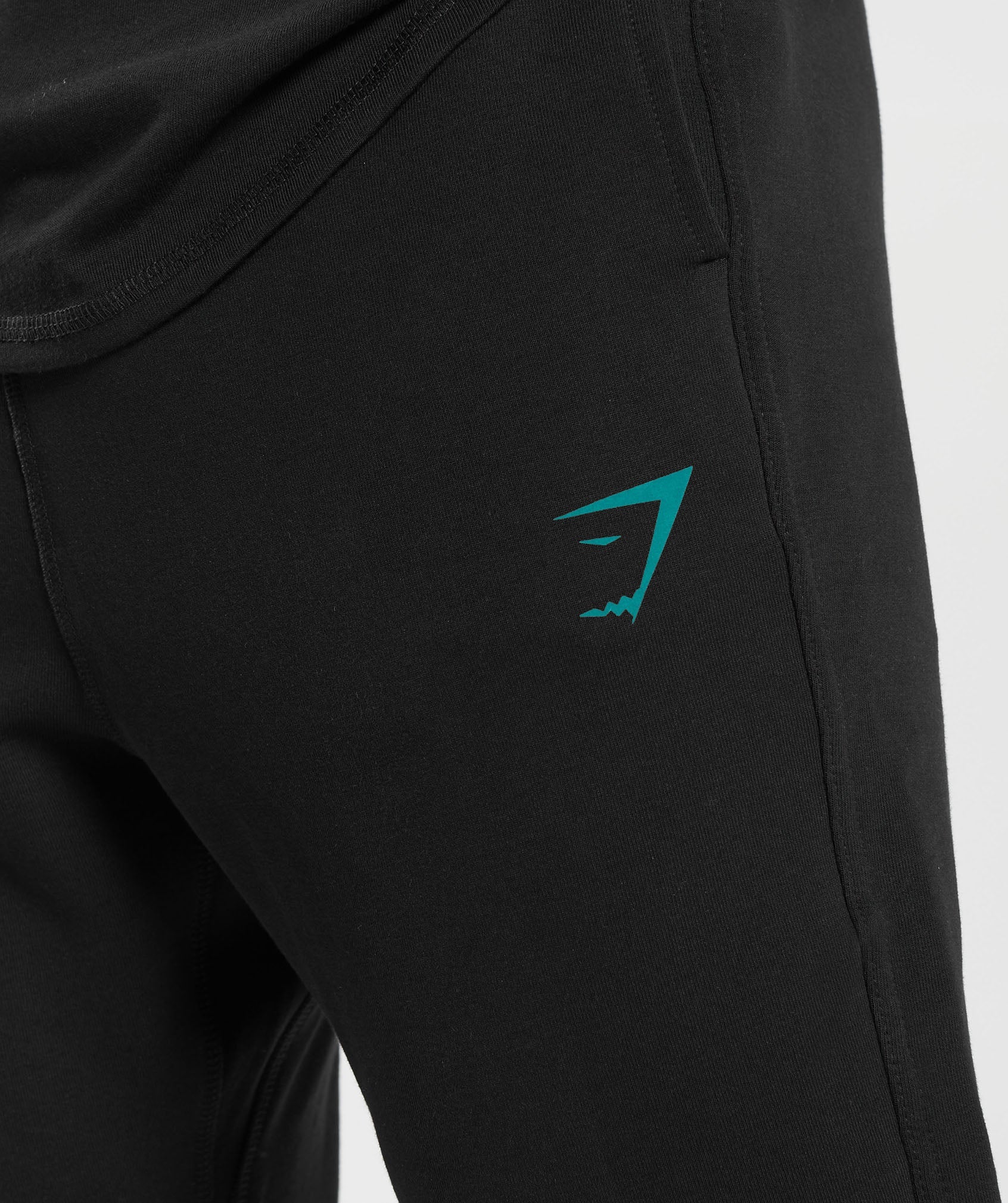 Bold Joggers in Black/Seafoam Blue - view 6