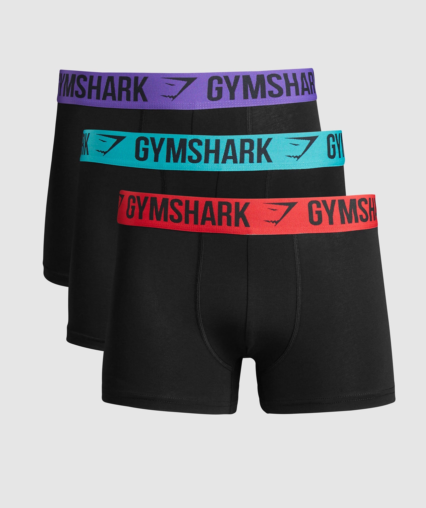 Boxer Brief 3PK in Black/Artificial Teal/Black/Jamz Red/Black/Stellar Purple - view 1