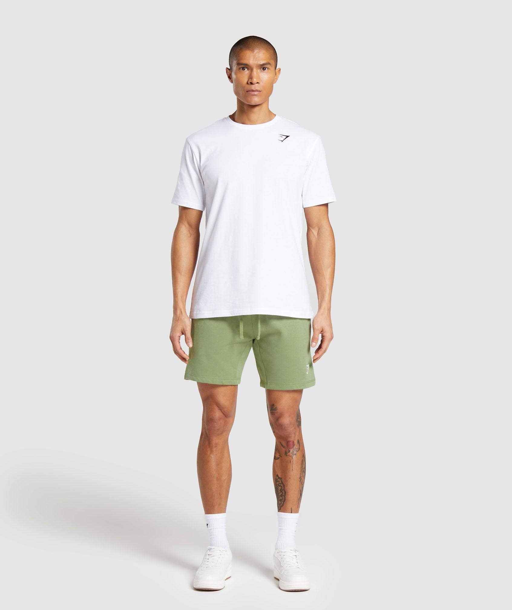 Crest 7" Shorts in Natural Sage Green - view 4
