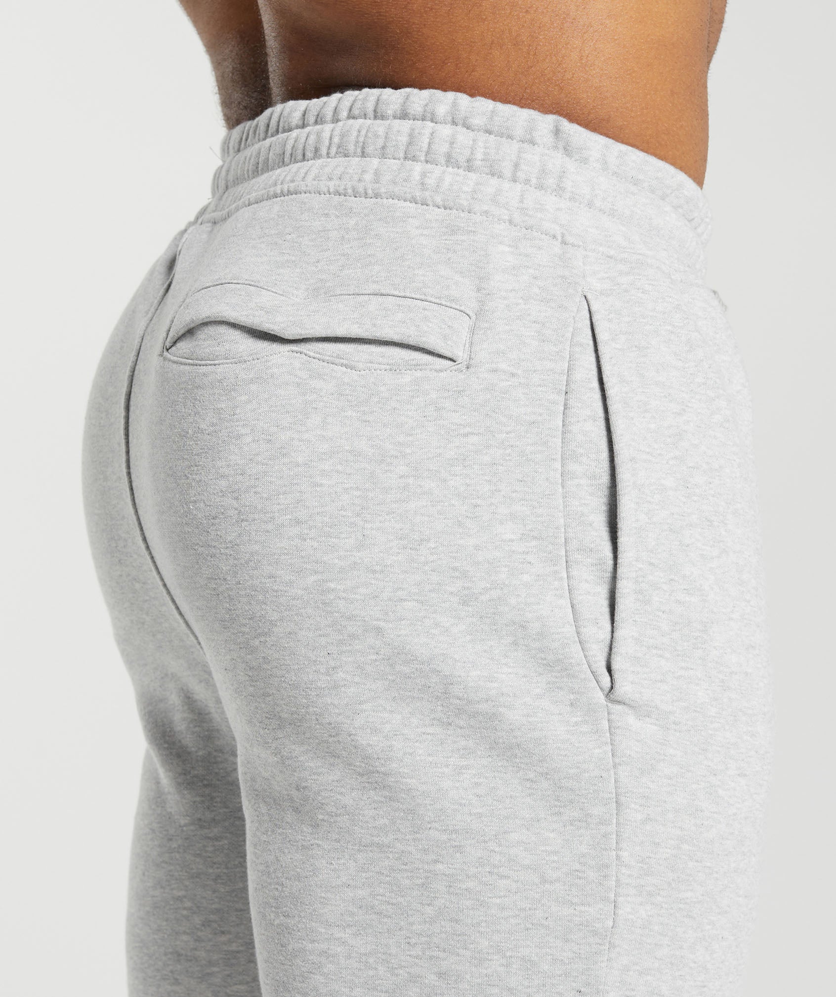 Crest Joggers in Light Grey Marl - view 5