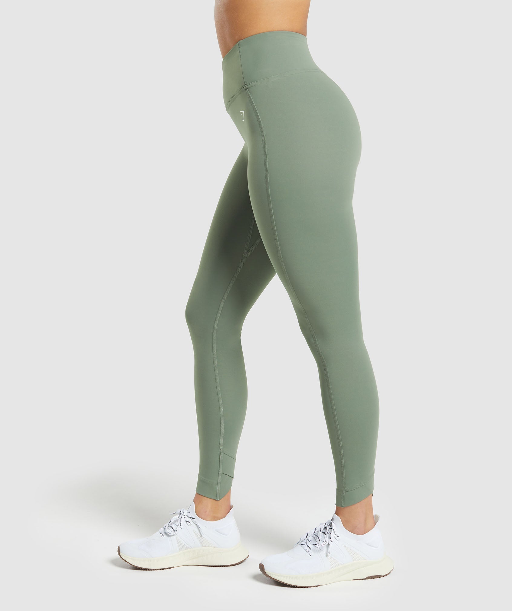 Crossover Leggings in Unit Green - view 3