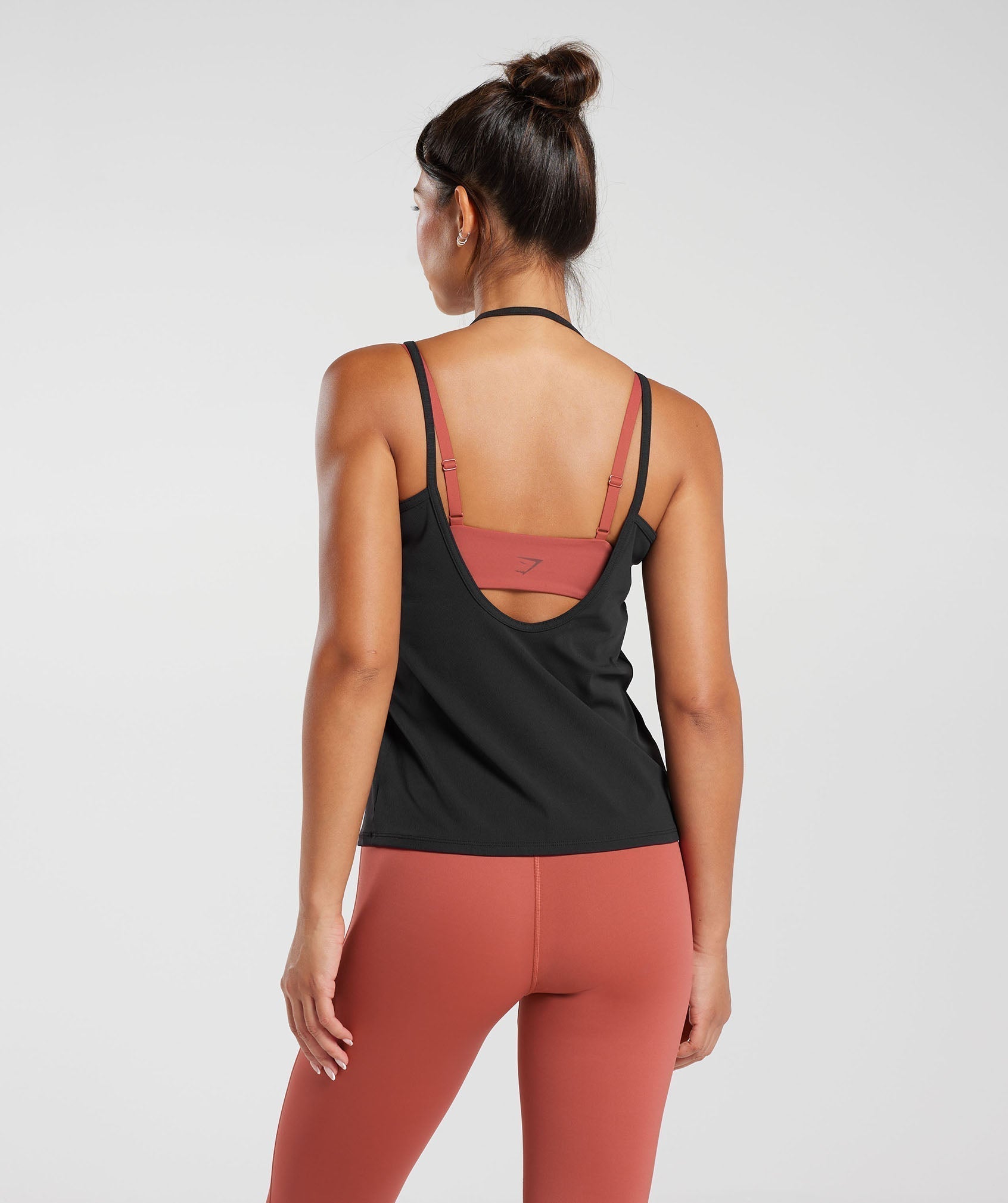 Elevate Strappy Tank in Black - view 2