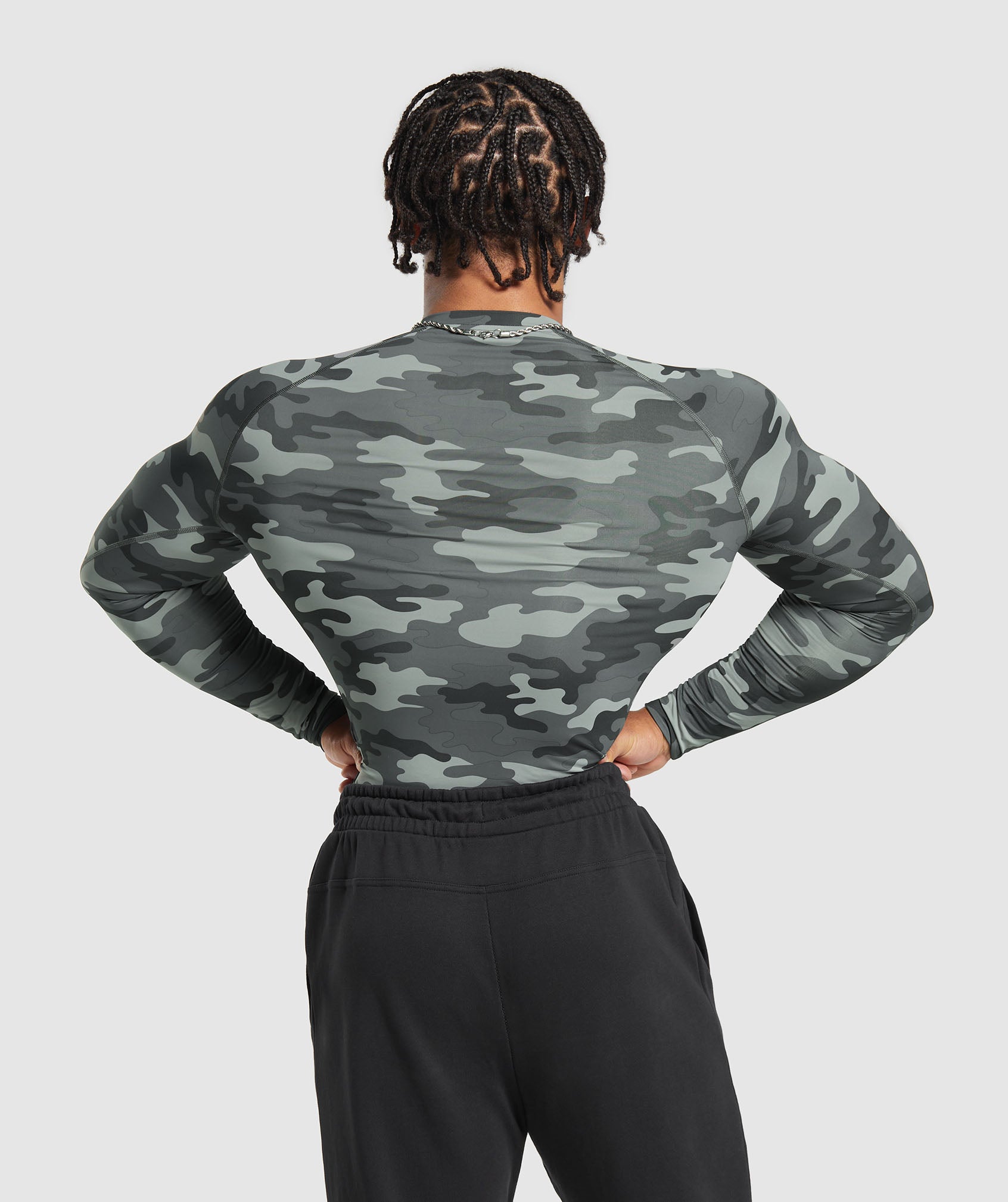 Element Baselayer Long Sleeve Top in Grey Print - view 2